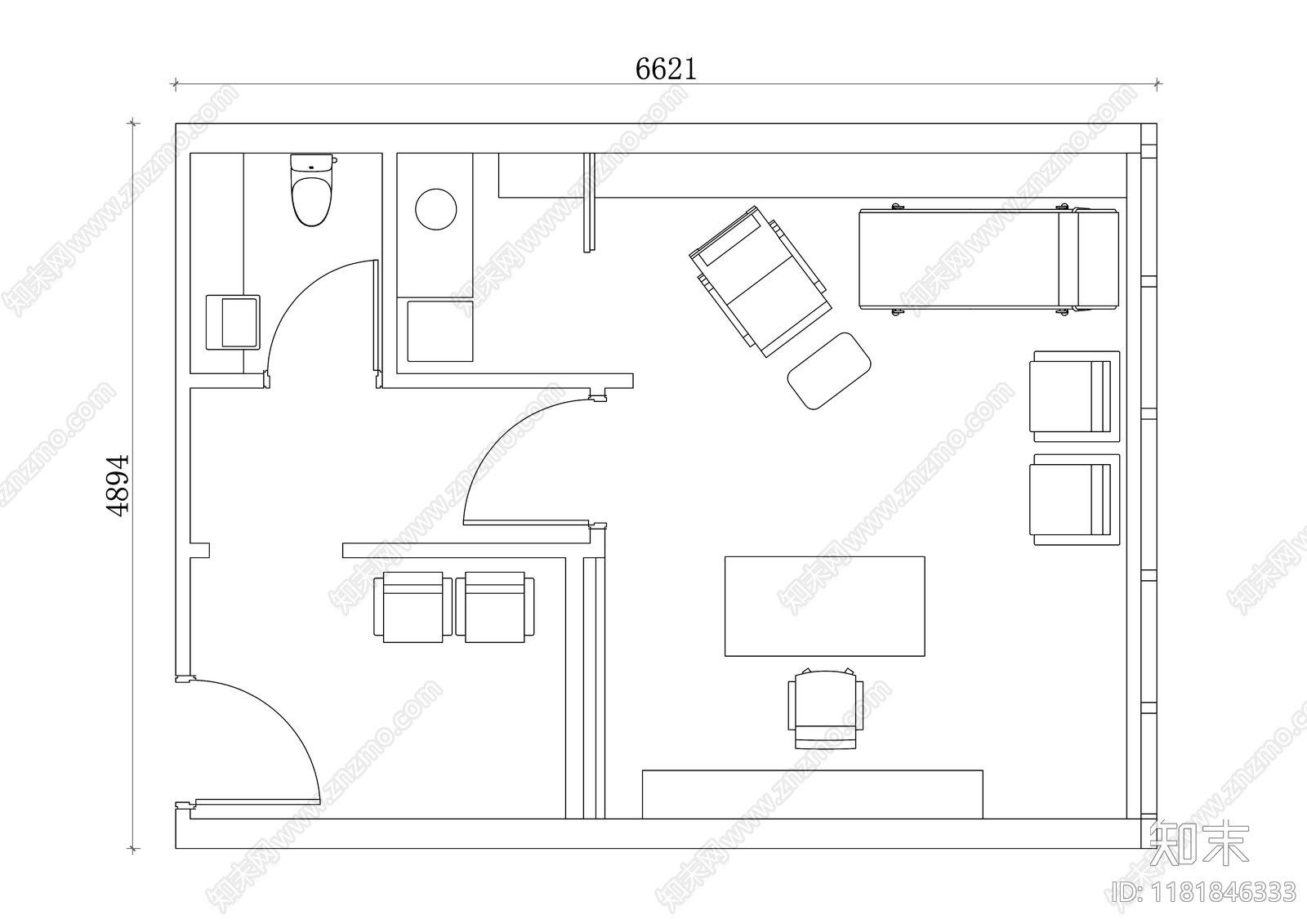 现代医院cad施工图下载【ID:1181846333】