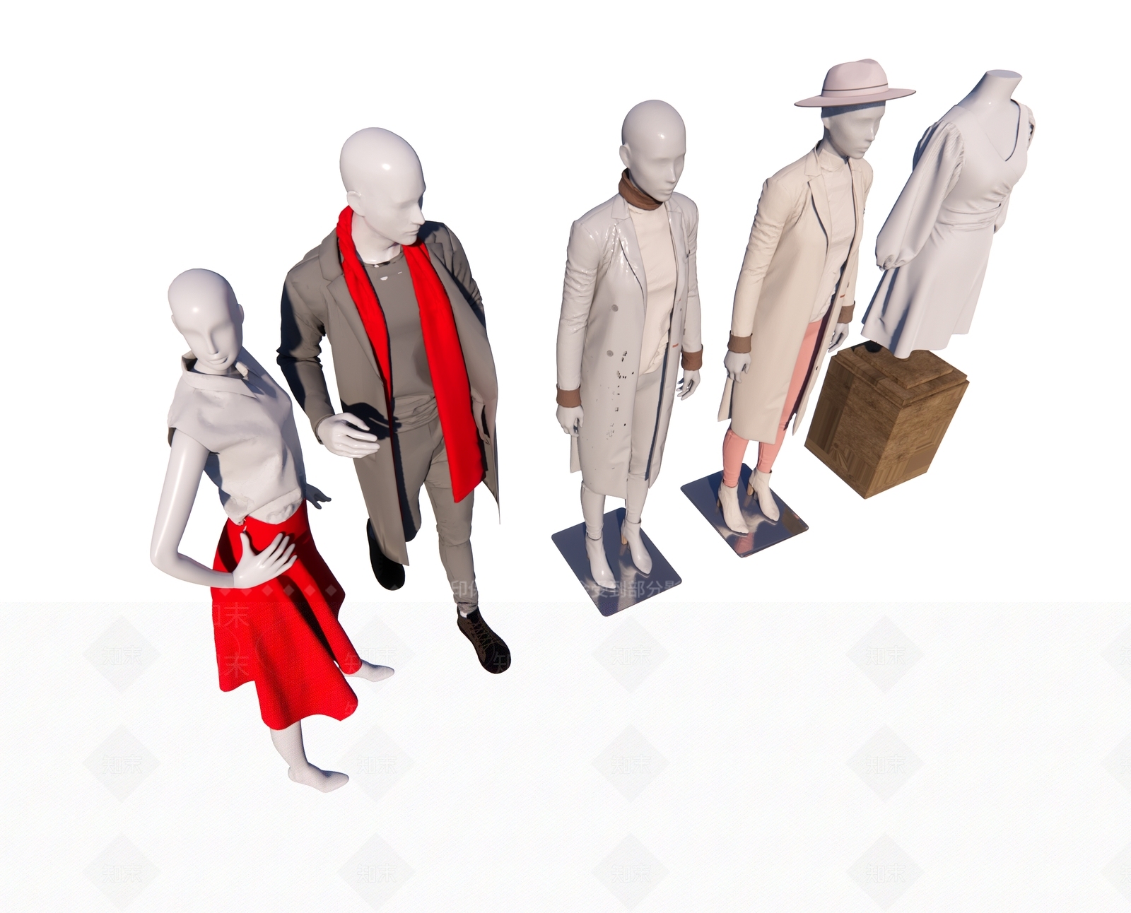 现代服装店SU模型下载【ID:1181847007】