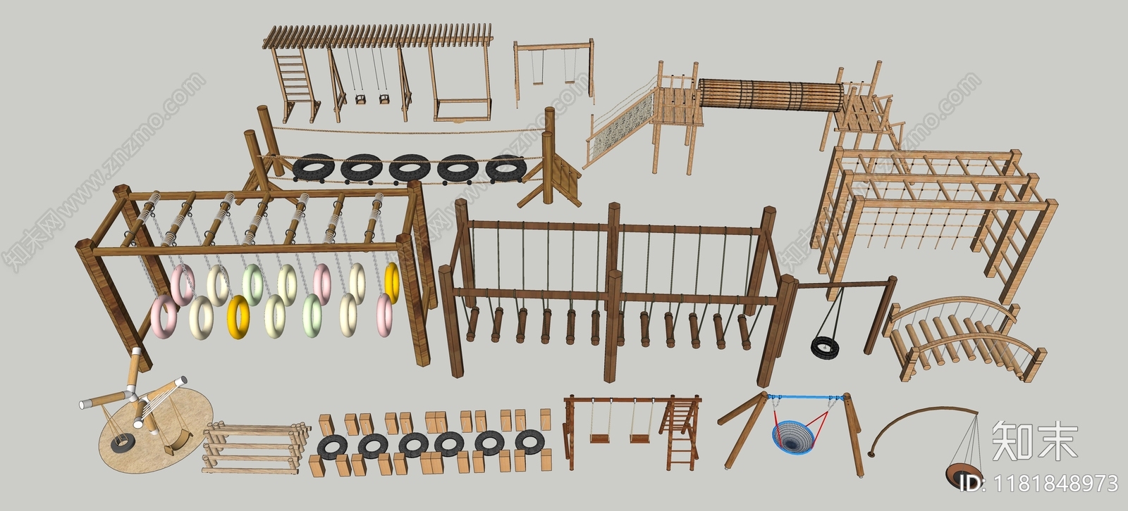 儿童器材组合SU模型下载【ID:1181848973】