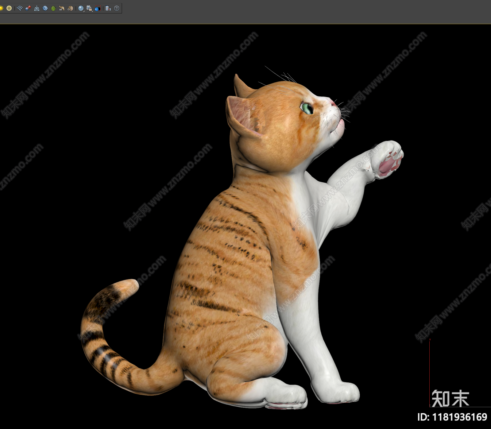 猫3D模型下载【ID:1181936169】