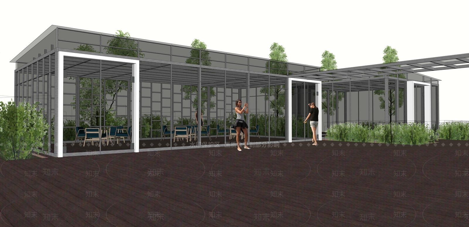 现代小公建SU模型下载【ID:1181853065】
