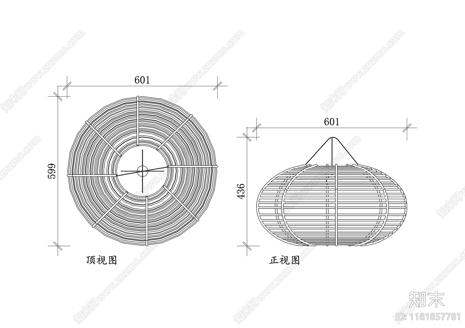 禅意灯具图库cad施工图下载【ID:1181857781】