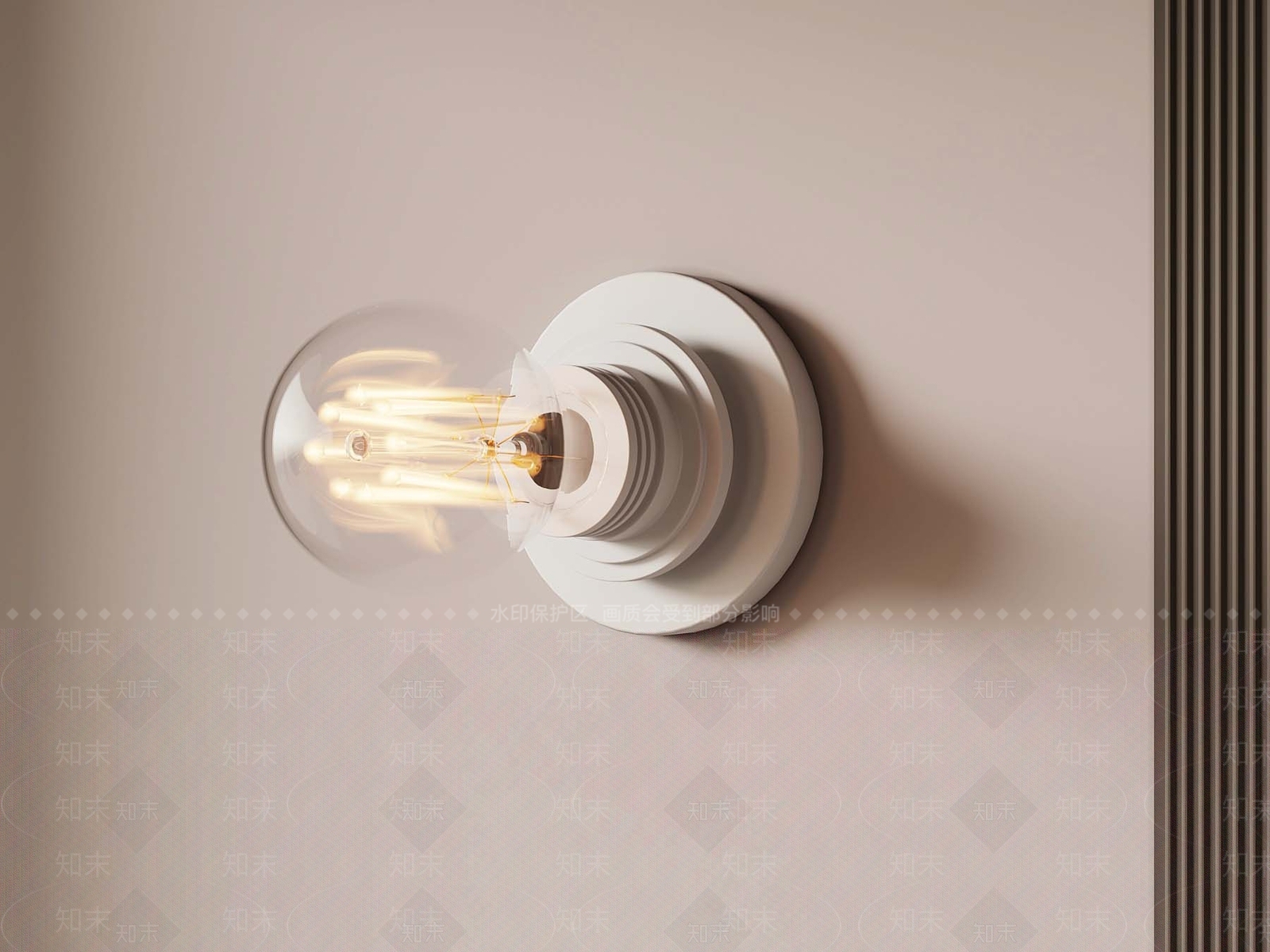 现代灯泡3D模型下载【ID:1181859590】