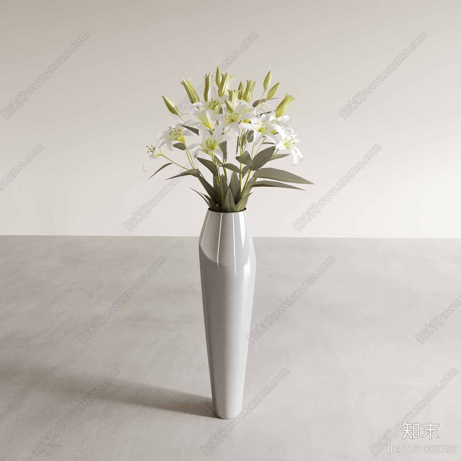 现代花瓶3D模型下载【ID:1181882739】