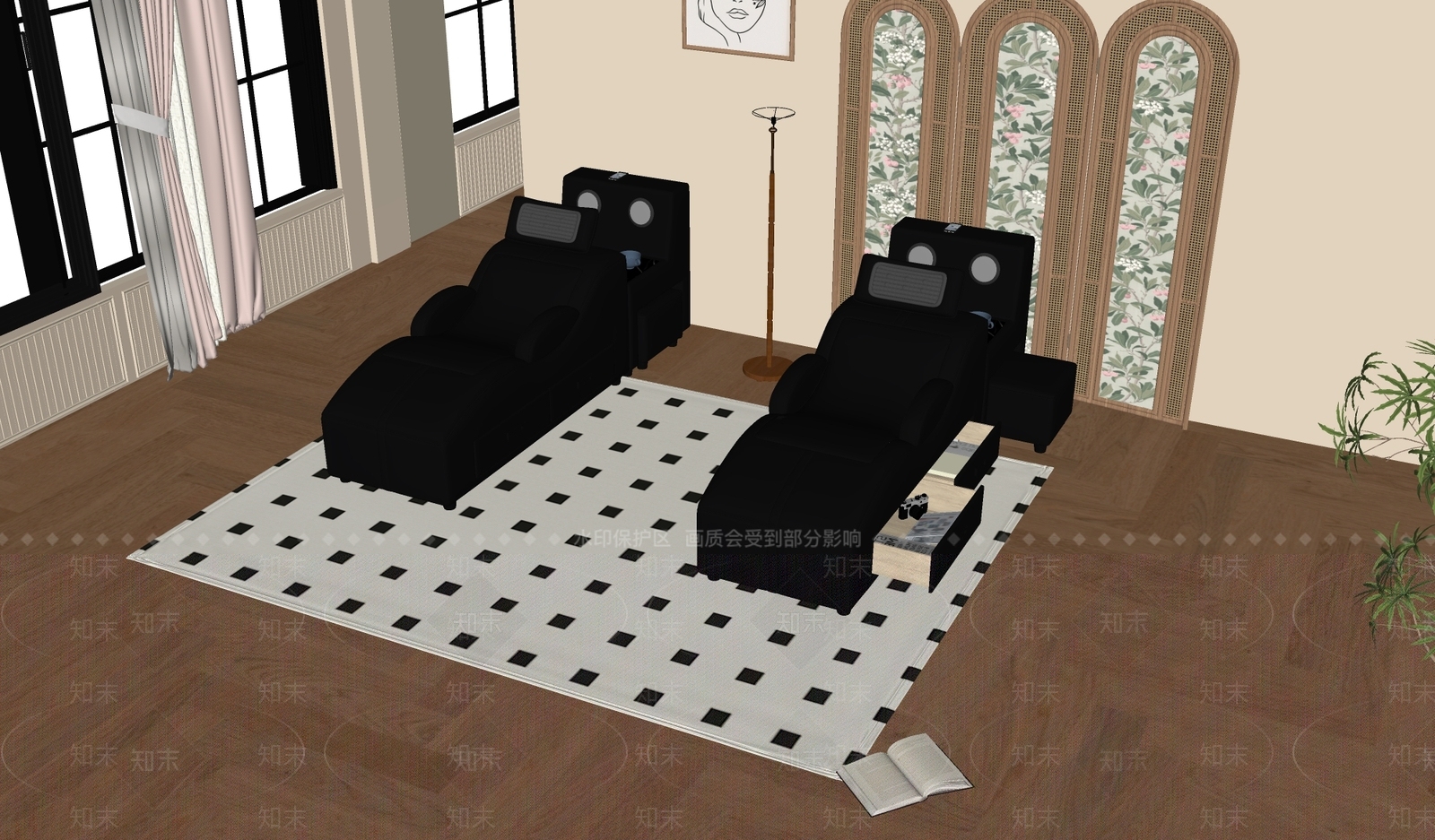 现代中古按摩椅SU模型下载【ID:1181887113】