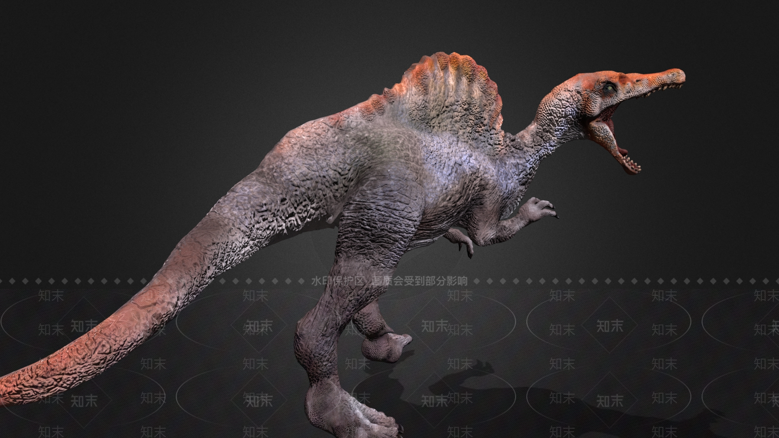 爬行类动物3D模型下载【ID:1181891365】