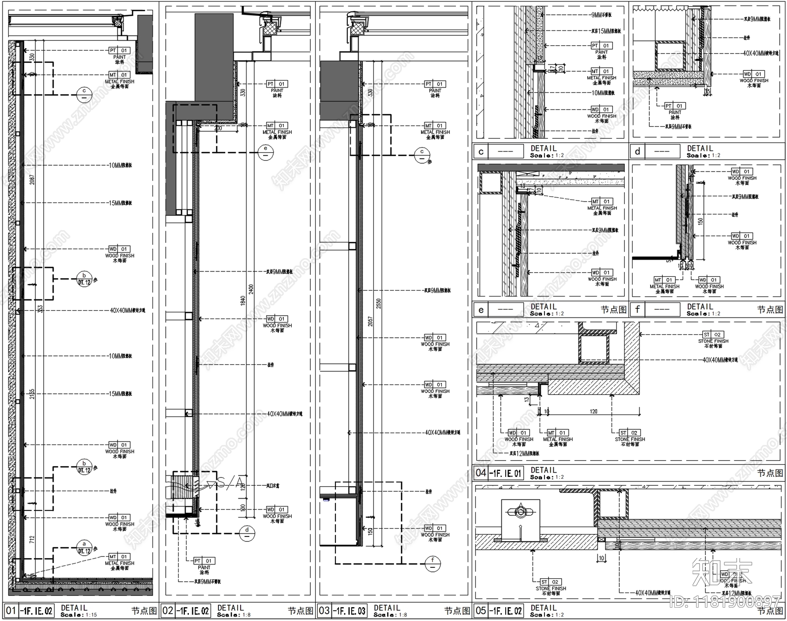 别墅cad施工图下载【ID:1181900897】