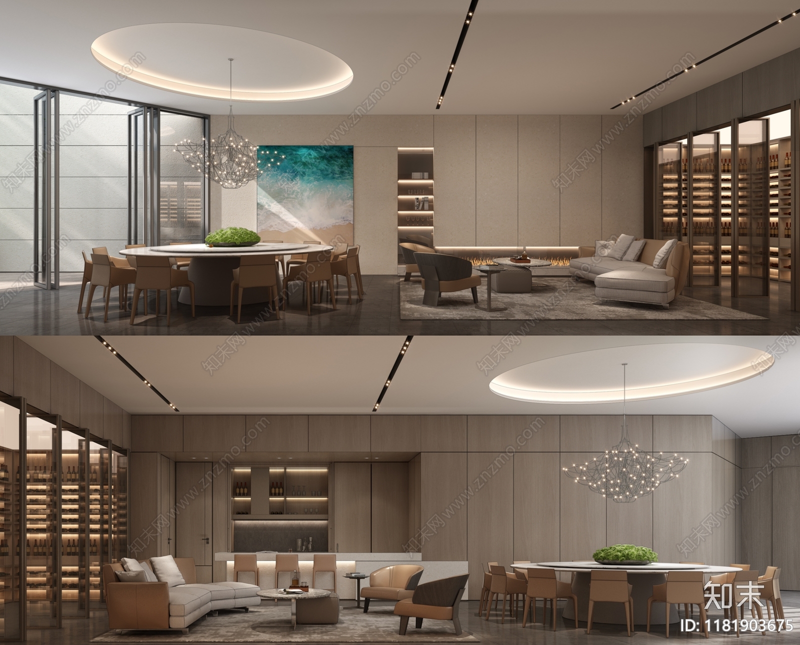 现代售楼处cad施工图下载【ID:1181903675】