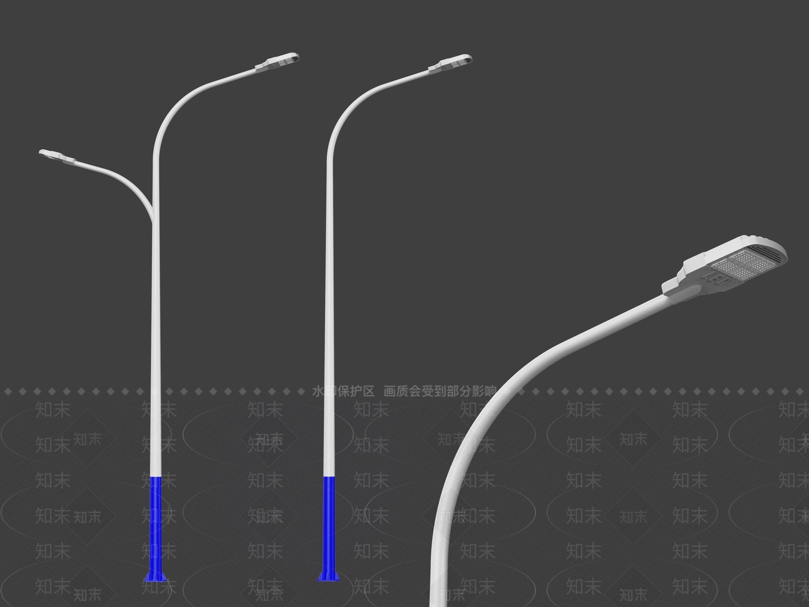 现代简约路灯3D模型下载【ID:1181903975】