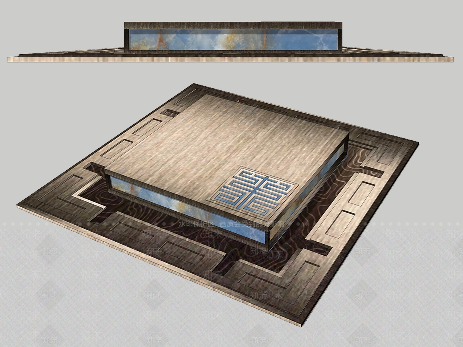 新中式景观灯SU模型下载【ID:1181906969】