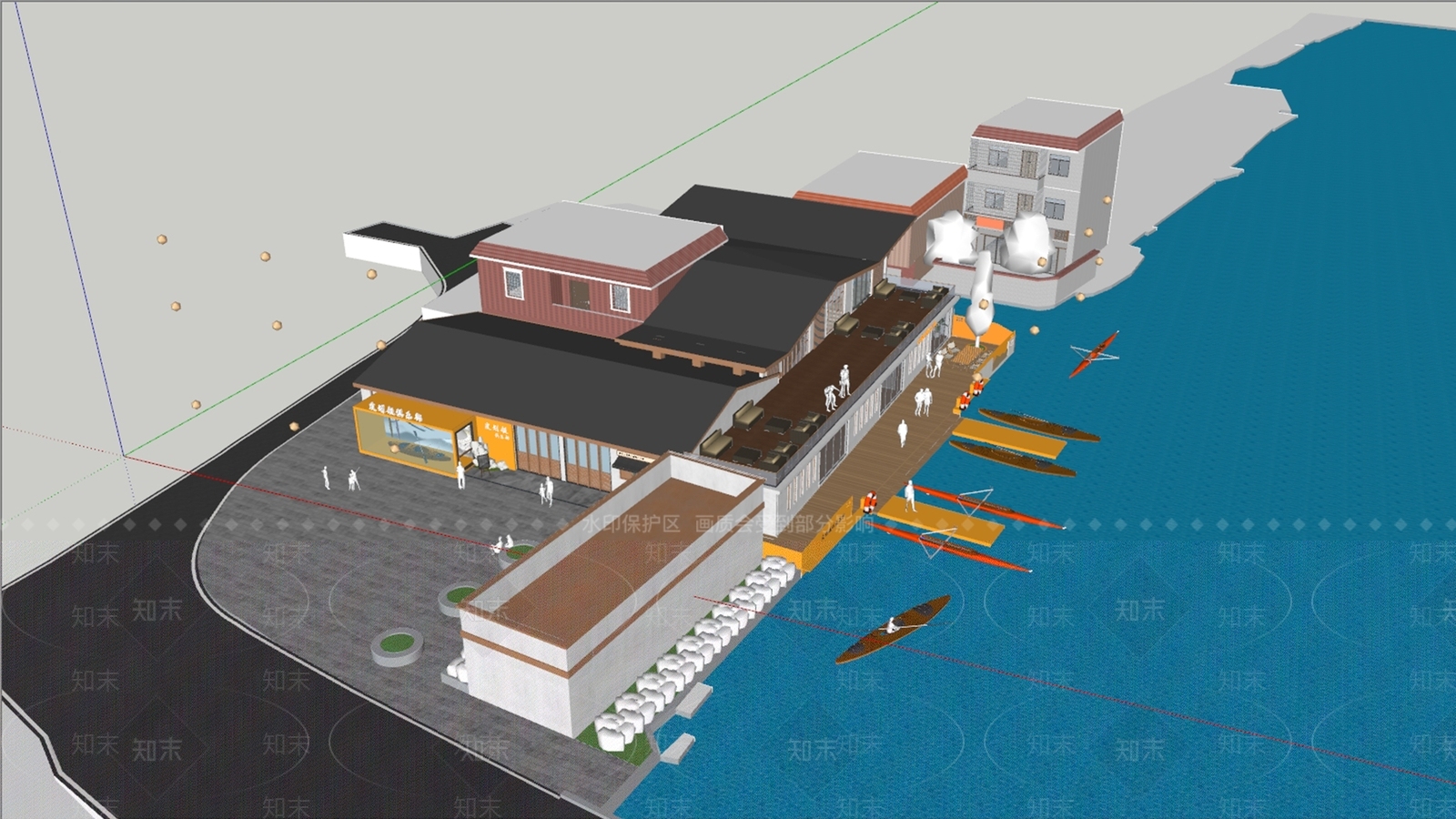 现代其他商业建筑SU模型下载【ID:1181911611】