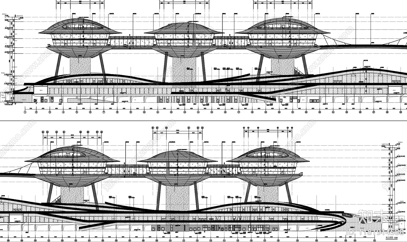 现代其他交通建筑cad施工图下载【ID:1181914588】