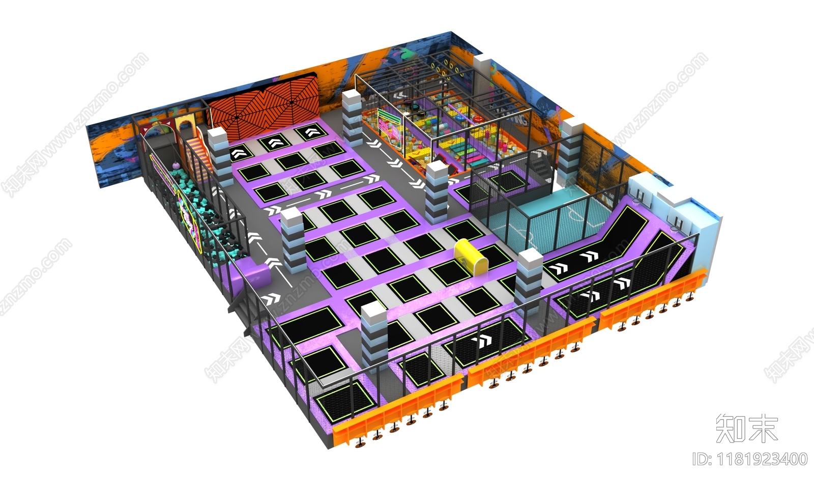 现代其他娱乐空间3D模型下载【ID:1181923400】