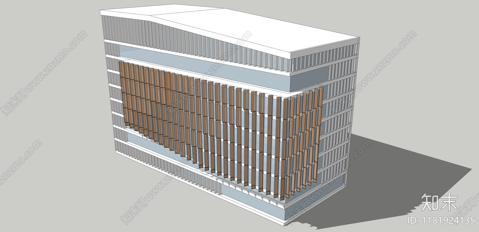 现代办公楼SU模型下载【ID:1181924135】