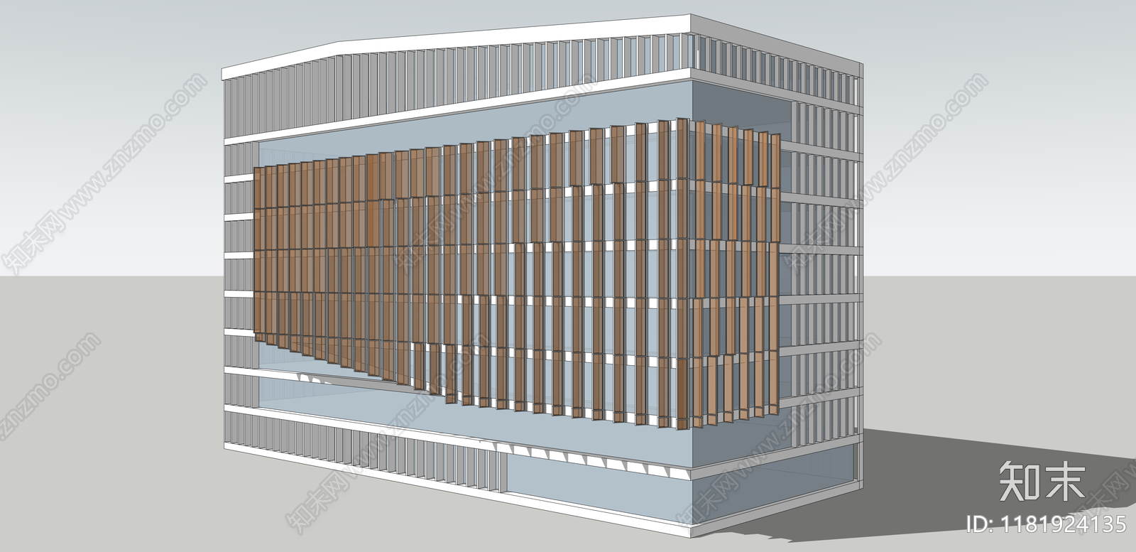 现代办公楼SU模型下载【ID:1181924135】
