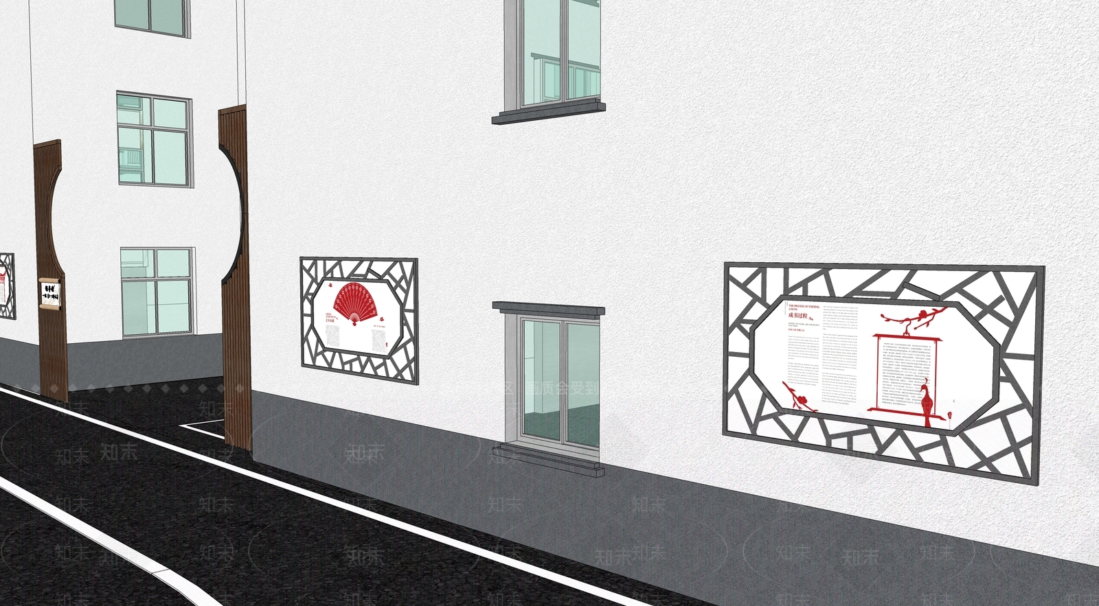 新中式乡村庭院SU模型下载【ID:1181925920】