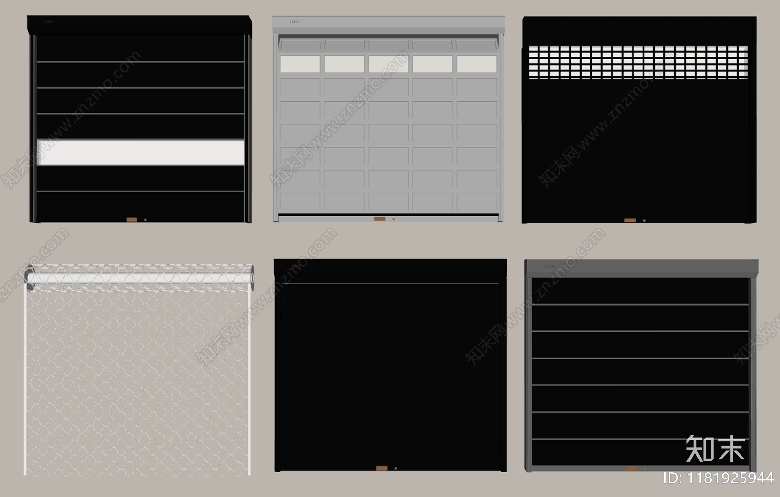 现代卷帘门SU模型下载【ID:1181925944】