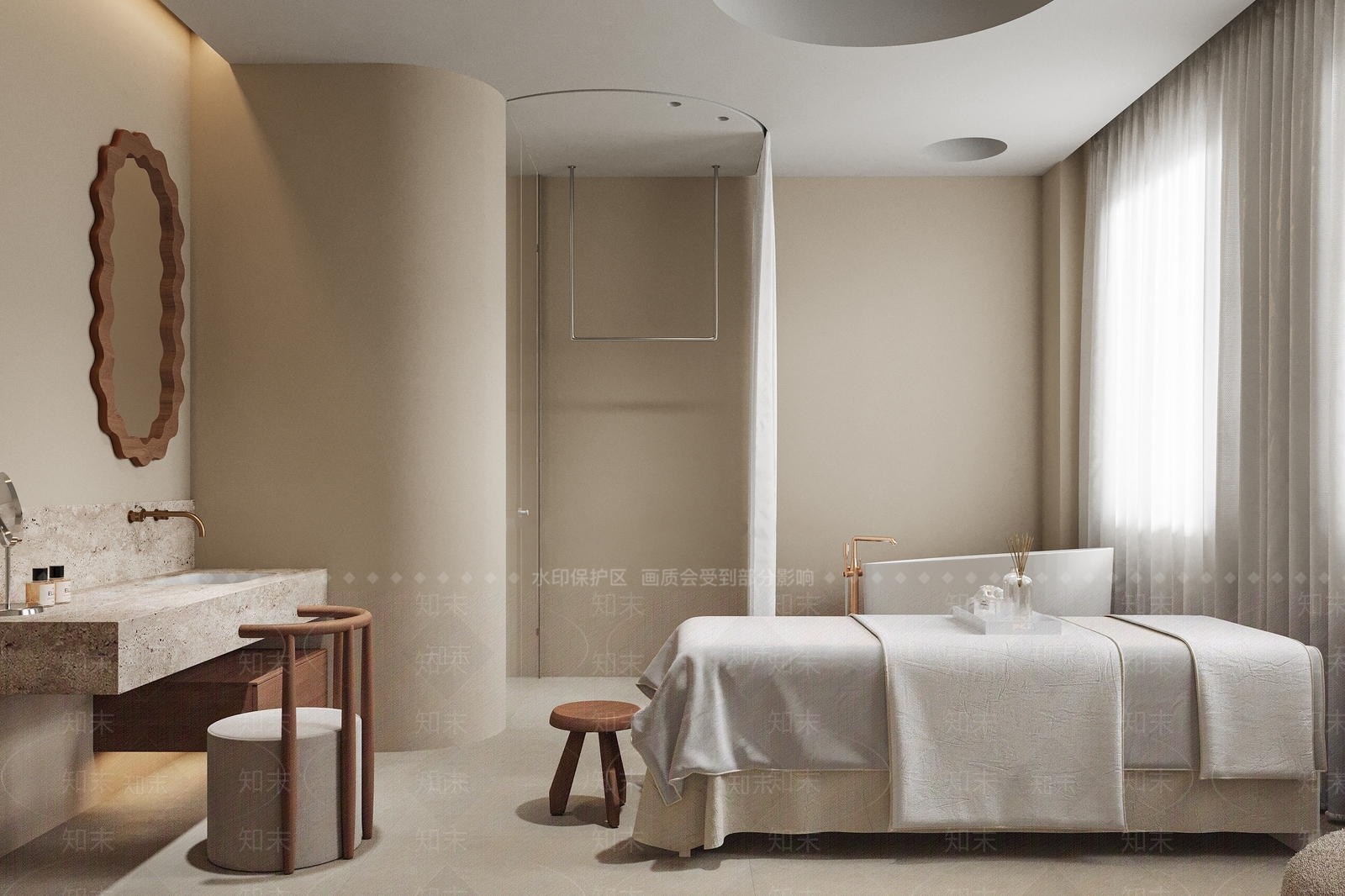 新中式现代美容院3D模型下载【ID:1181934006】