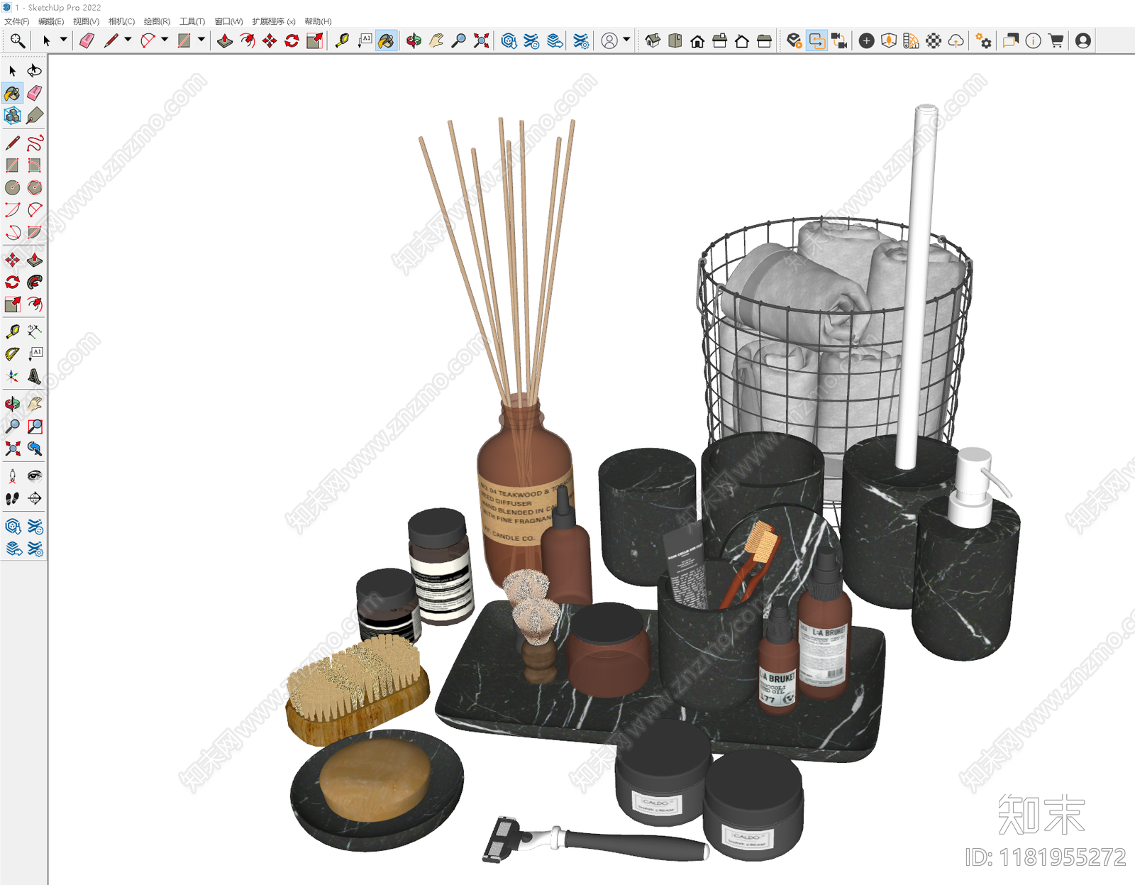 洗浴用品SU模型下载【ID:1181955272】