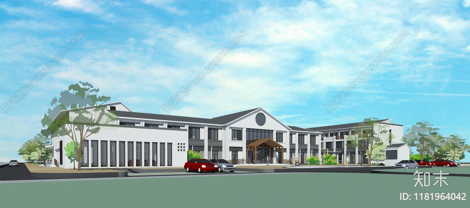 现代医院建筑cad施工图下载【ID:1181964042】