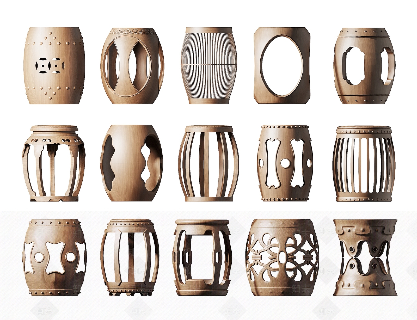 新中式其他凳子SU模型下载【ID:1181964725】