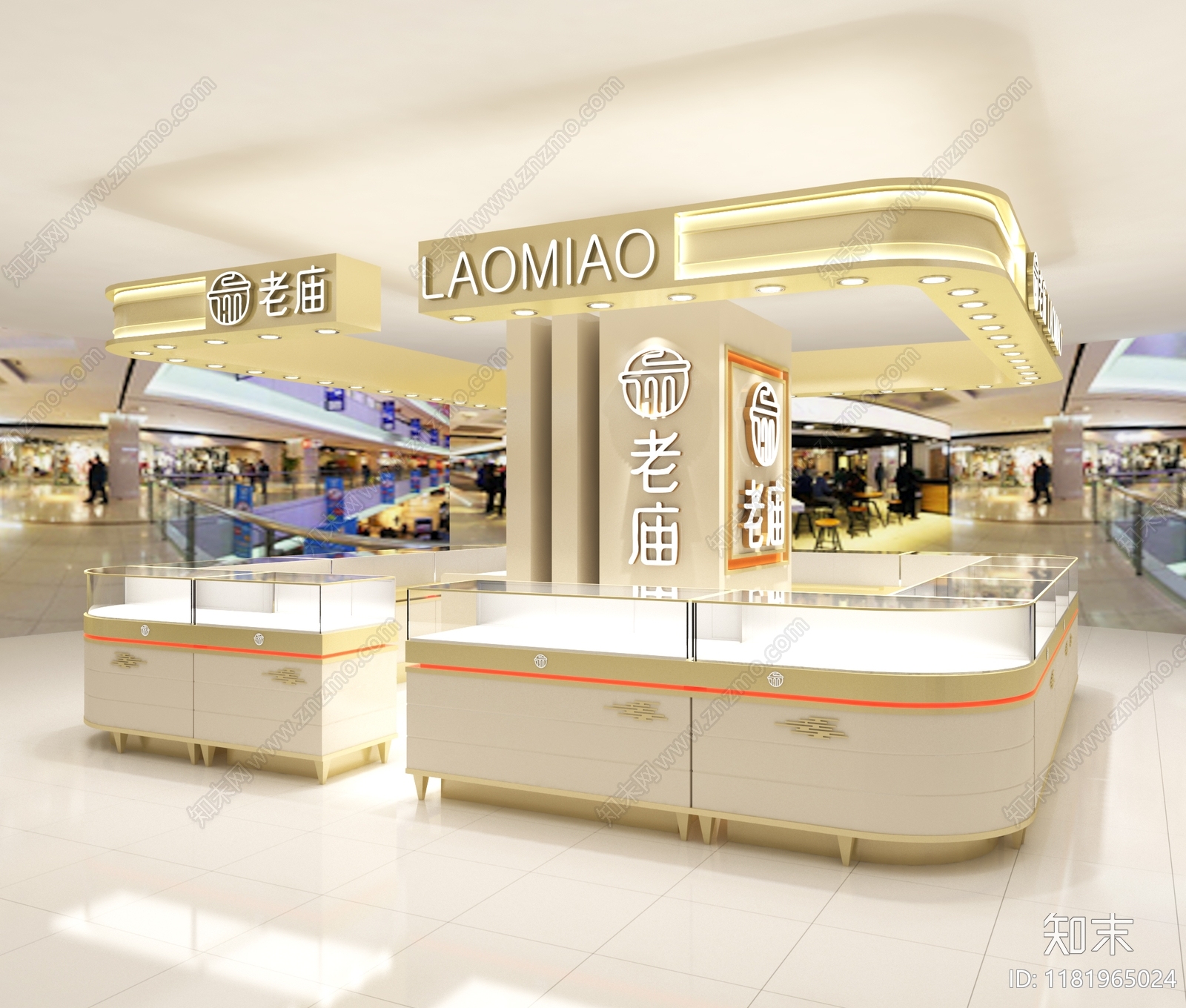 新中式珠宝店3D模型下载【ID:1181965024】