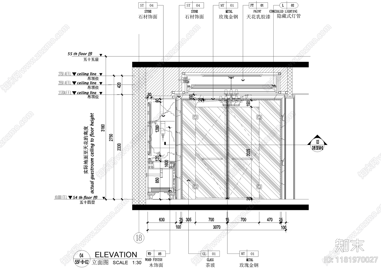 卫生间cad施工图下载【ID:1181970027】