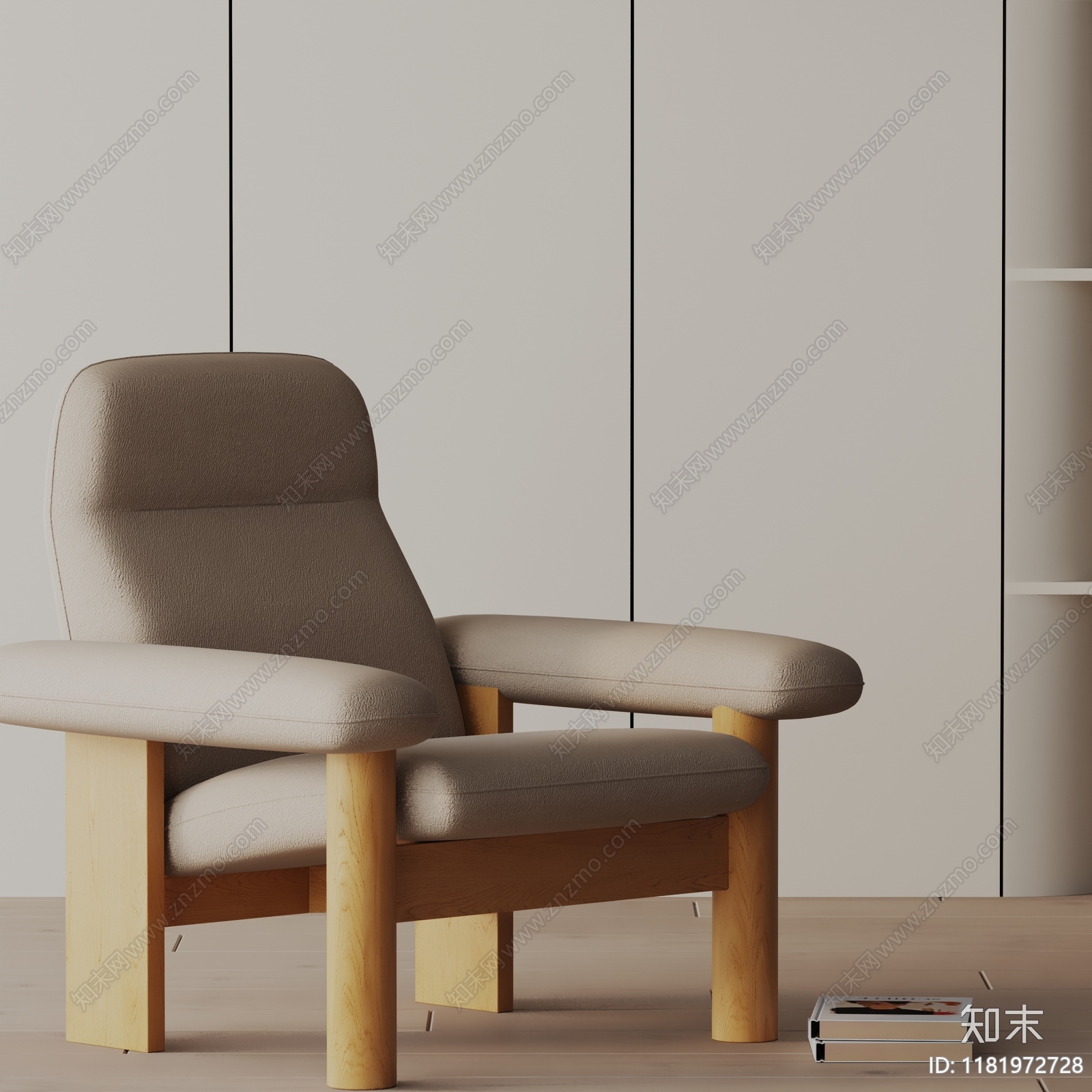 现代休闲椅3D模型下载【ID:1181972728】