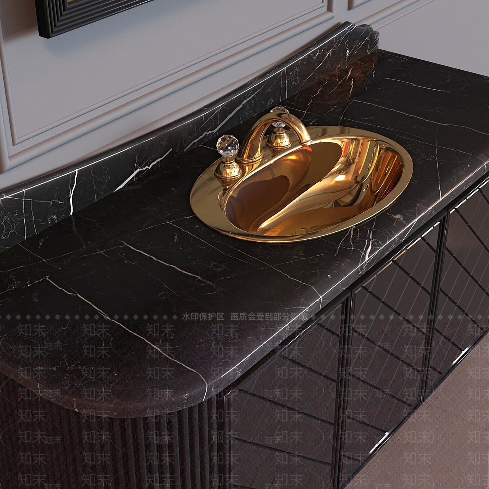 洗手台3D模型下载【ID:1181980892】