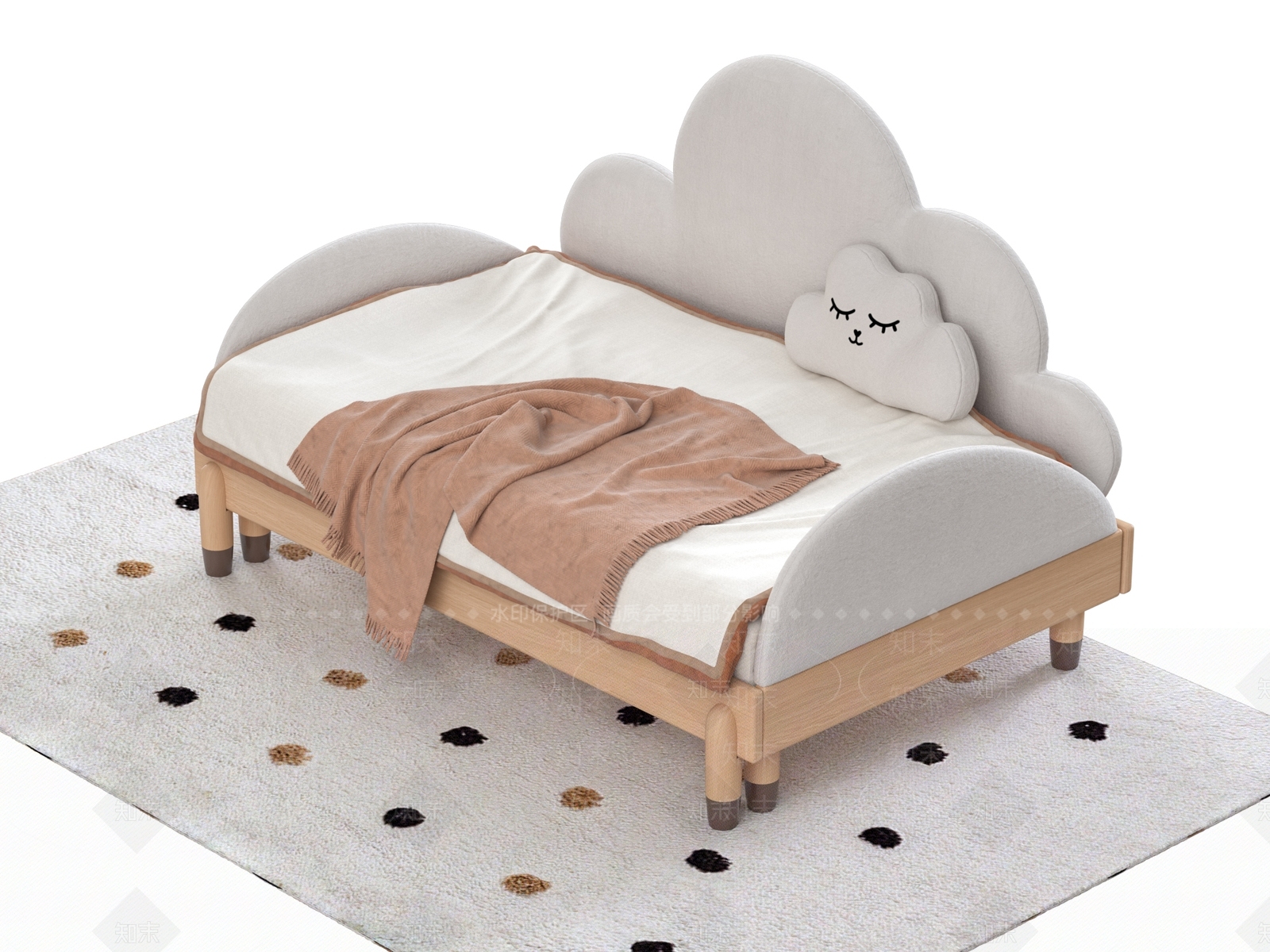 儿童床3D模型下载【ID:1181987298】
