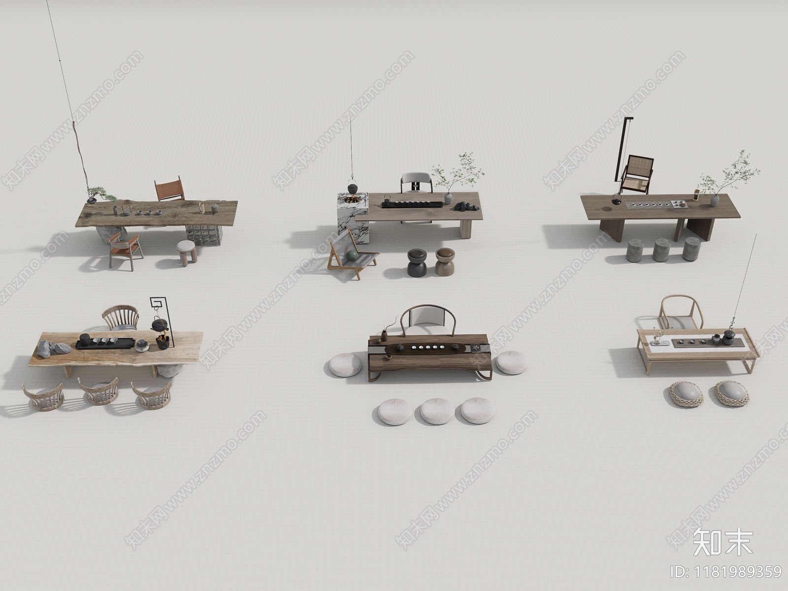 茶桌椅SU模型下载【ID:1181989359】