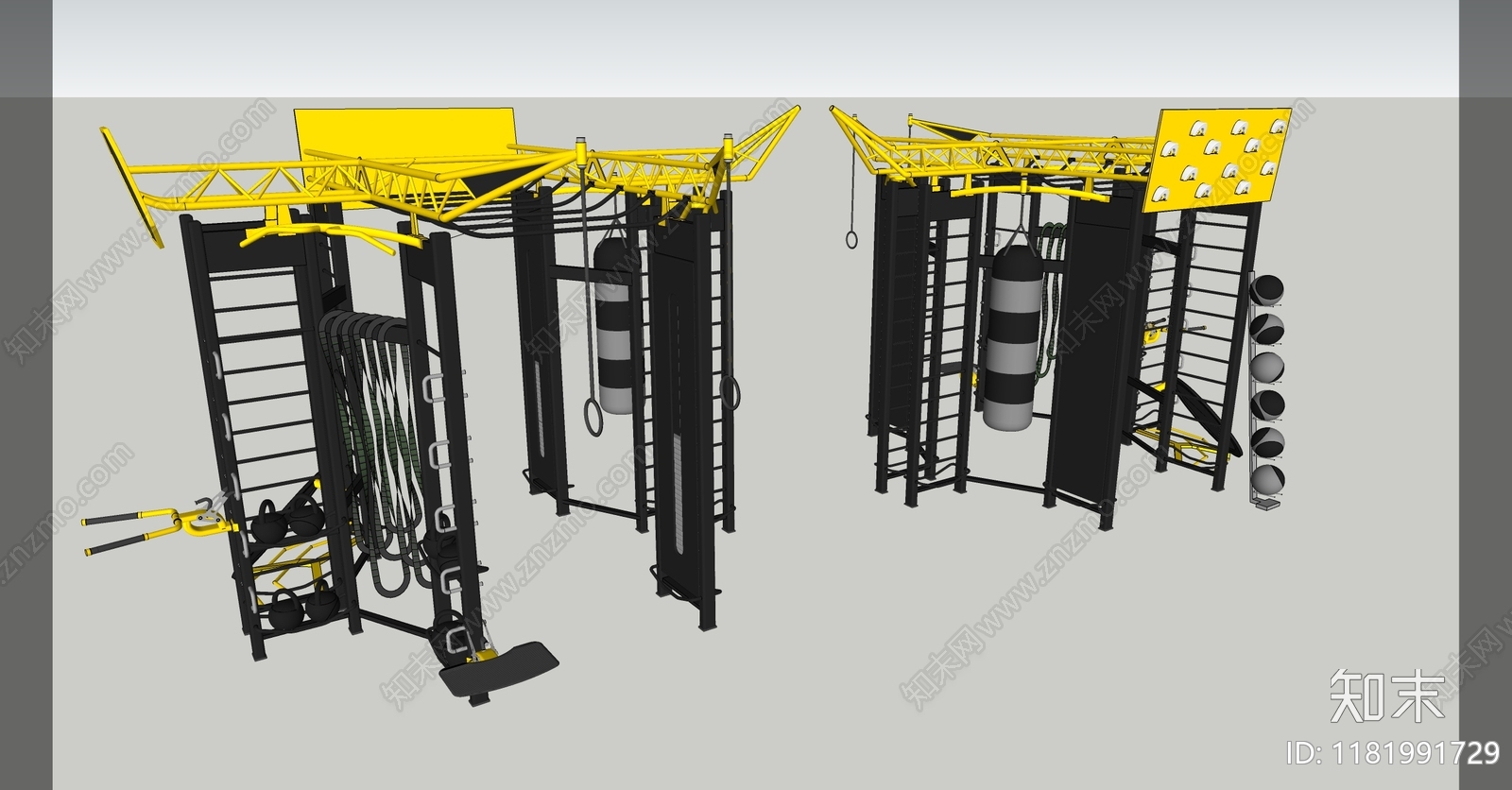 健身器材SU模型下载【ID:1181991729】