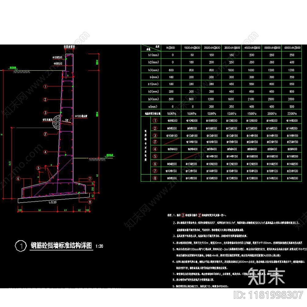 景观节点cad施工图下载【ID:1181998307】