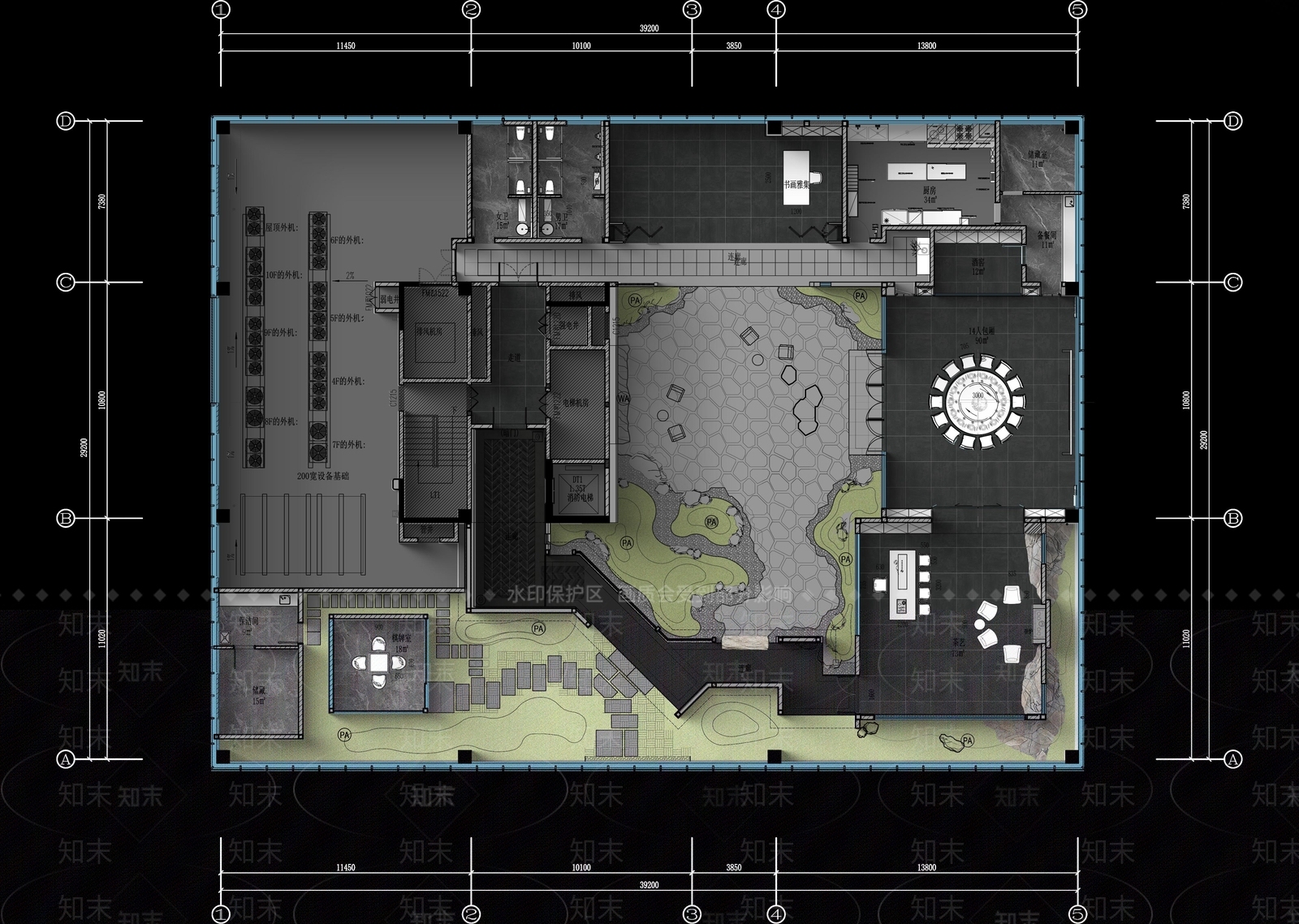 新中式现代小公建SU模型下载【ID:1182091022】