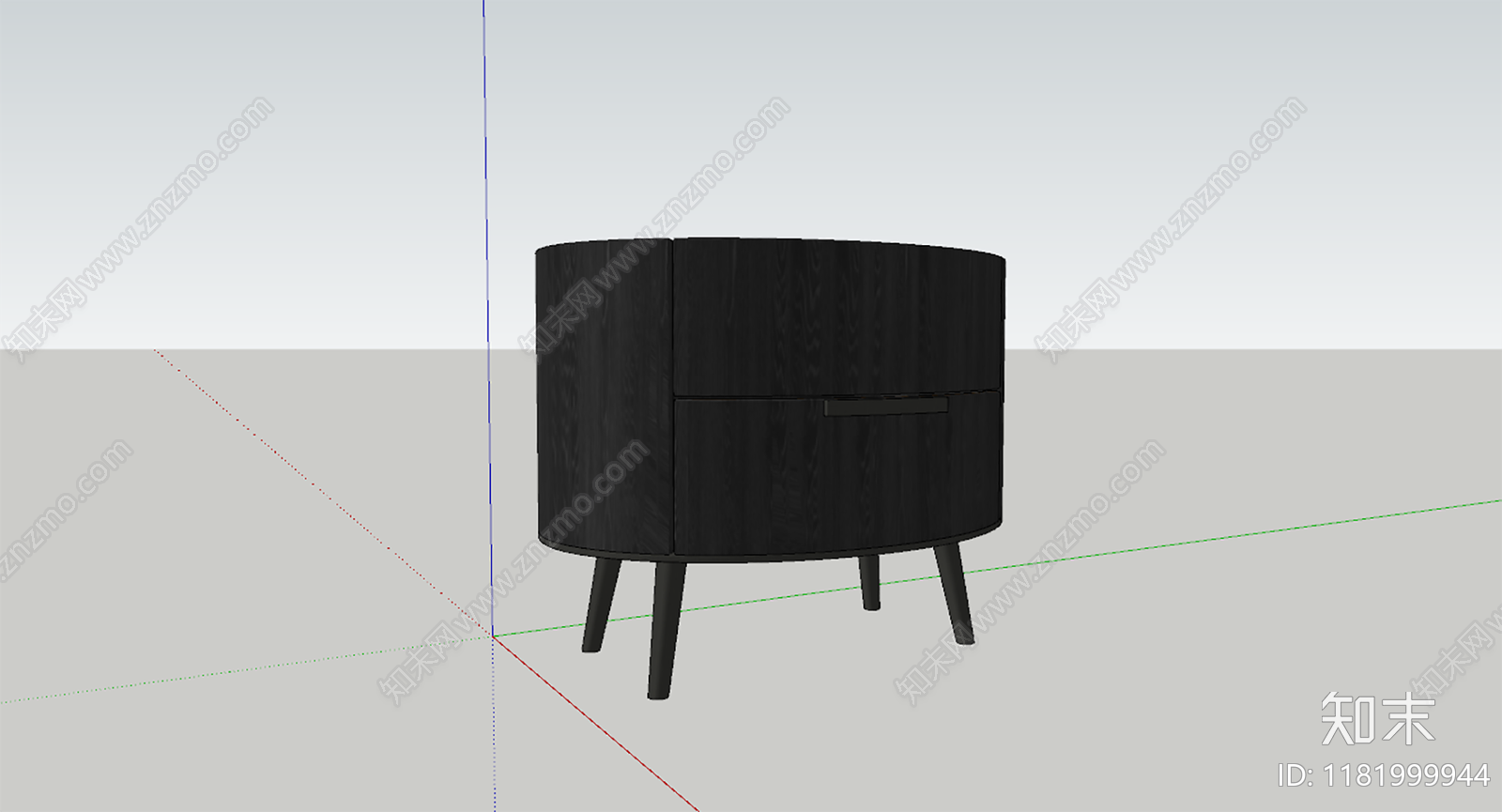 现代床头柜SU模型下载【ID:1181999944】