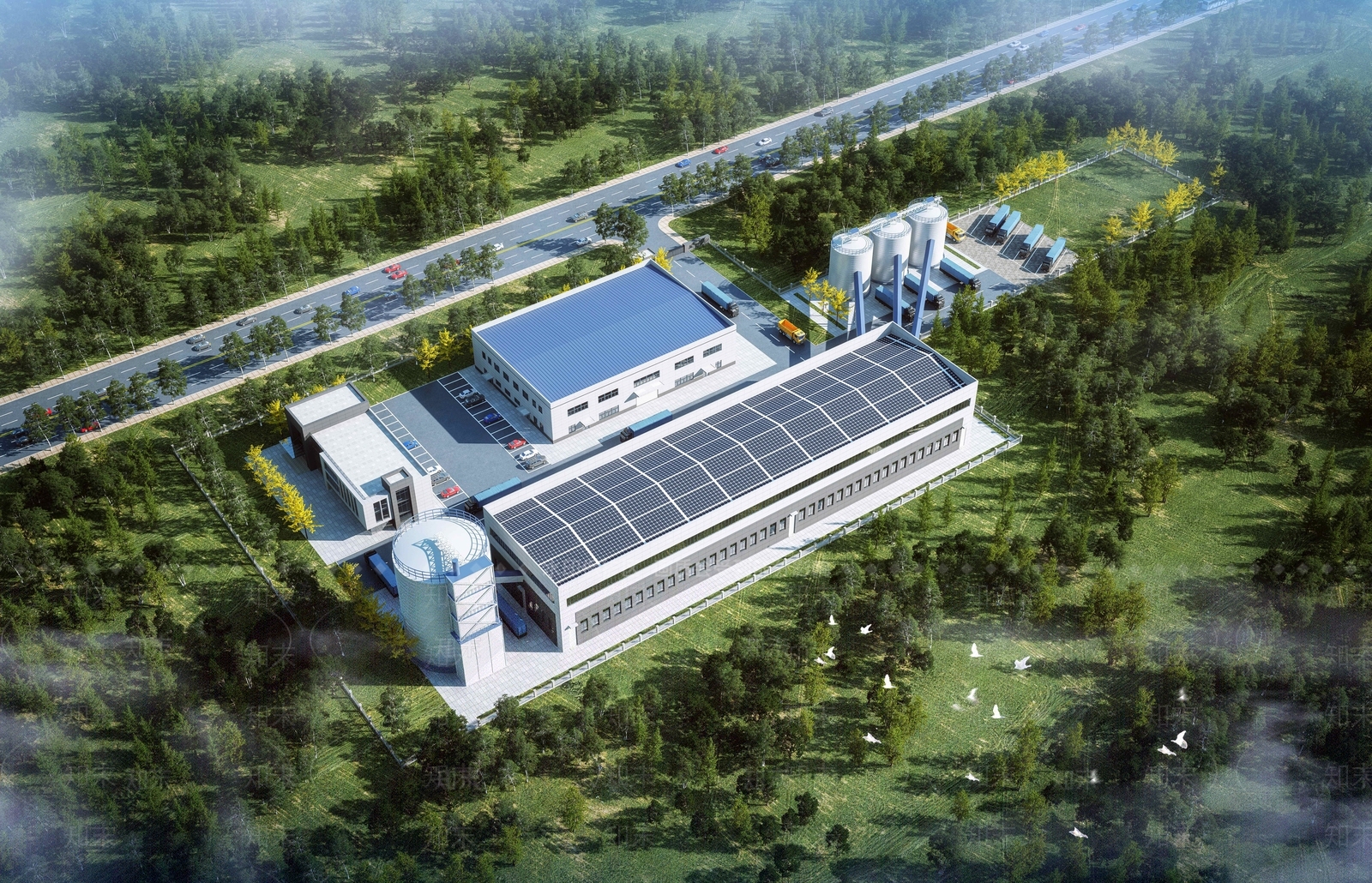 现代厂房3D模型下载【ID:1182009670】