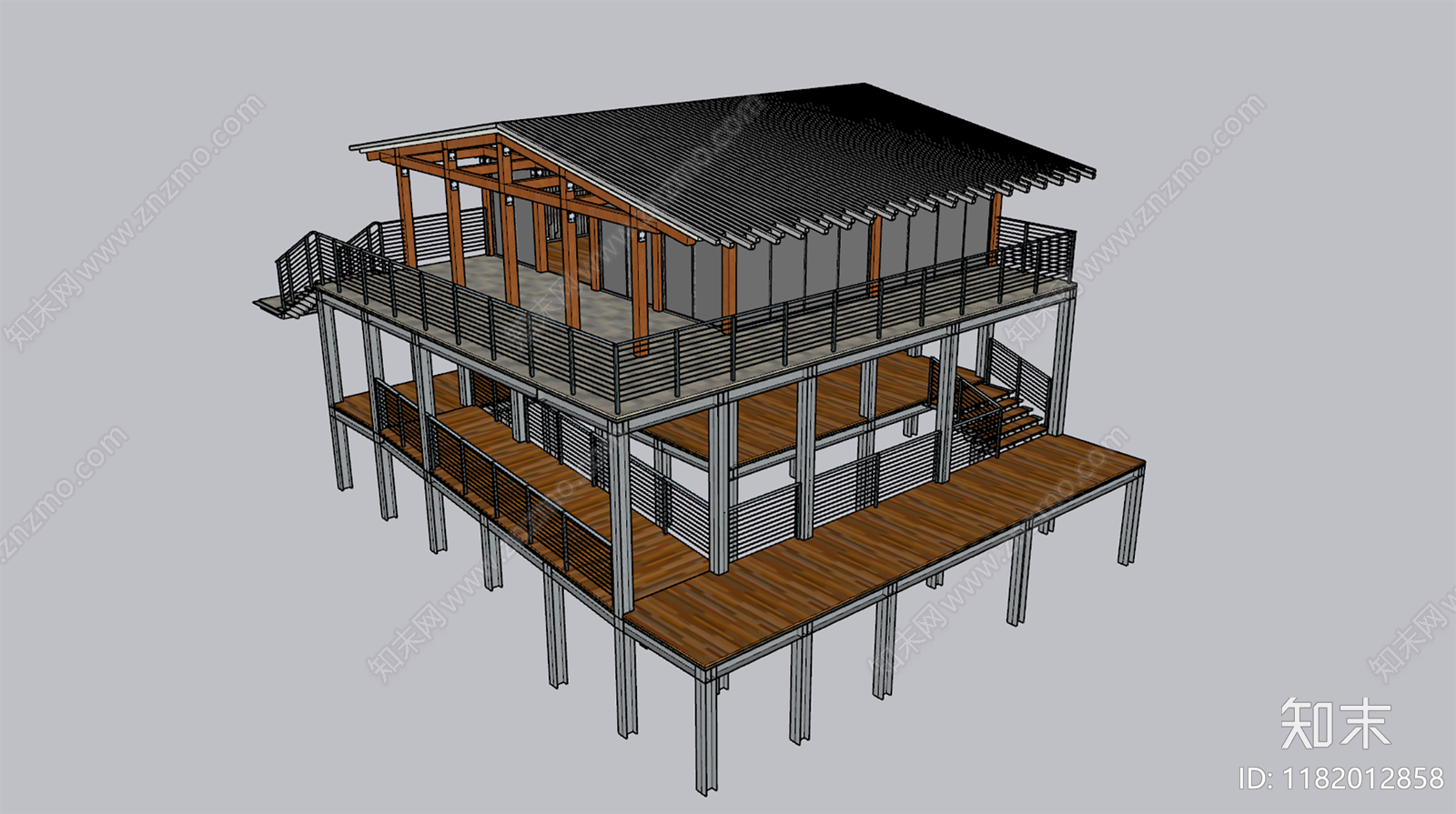 现代新中式其他公共建筑SU模型下载【ID:1182012858】