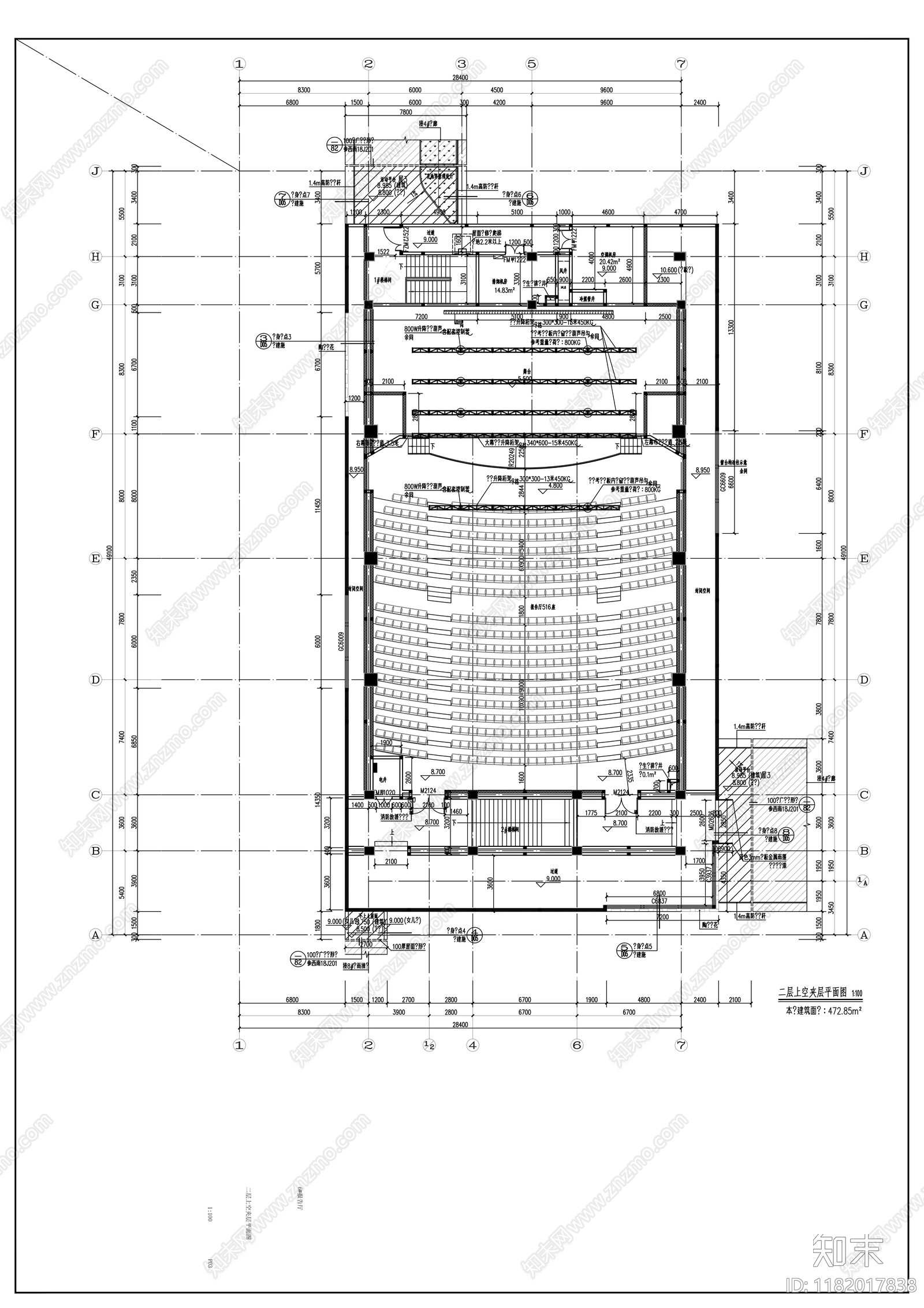 现代会议中心建筑施工图下载【ID:1182017838】