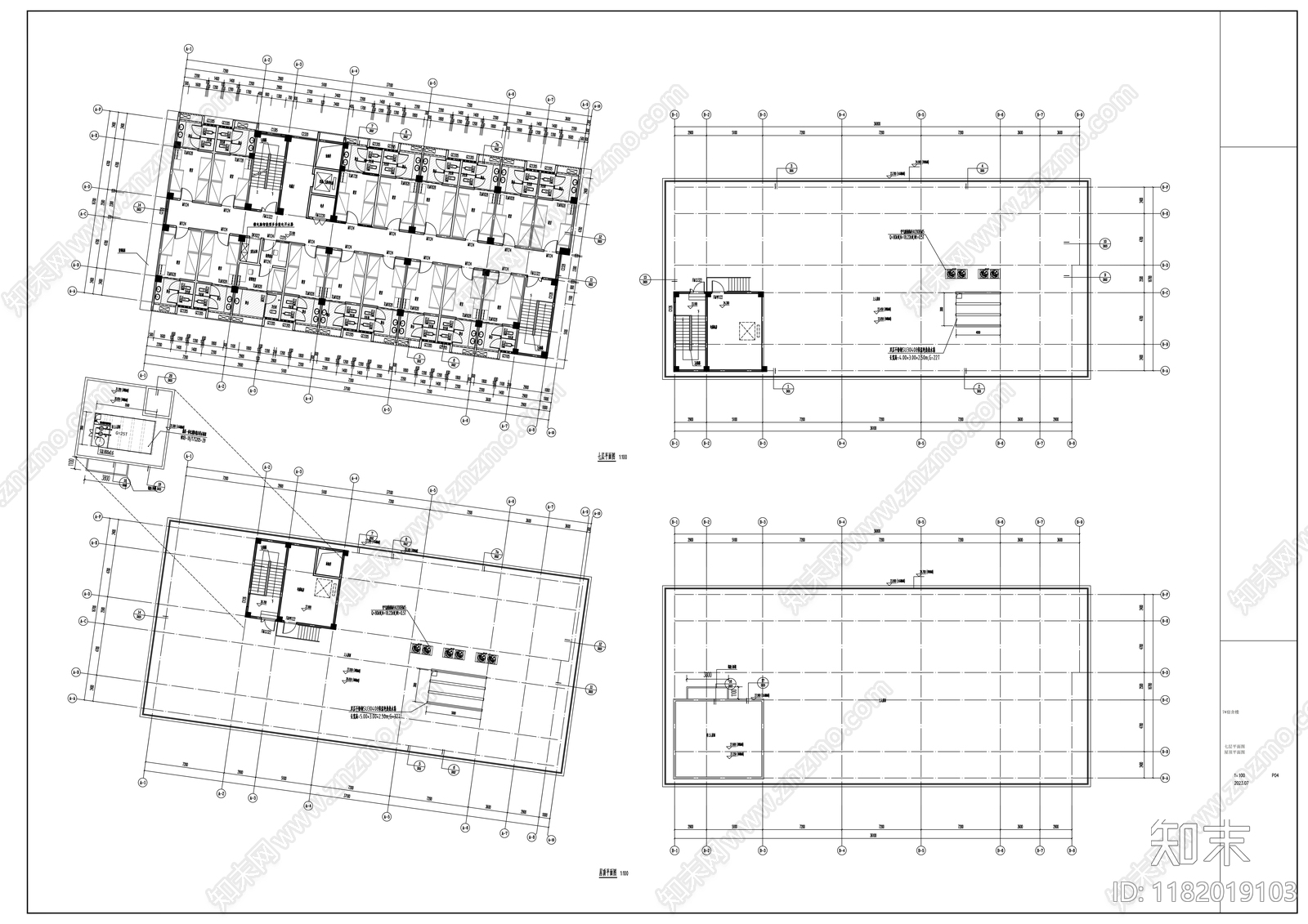 现代其他居住建筑cad施工图下载【ID:1182019103】