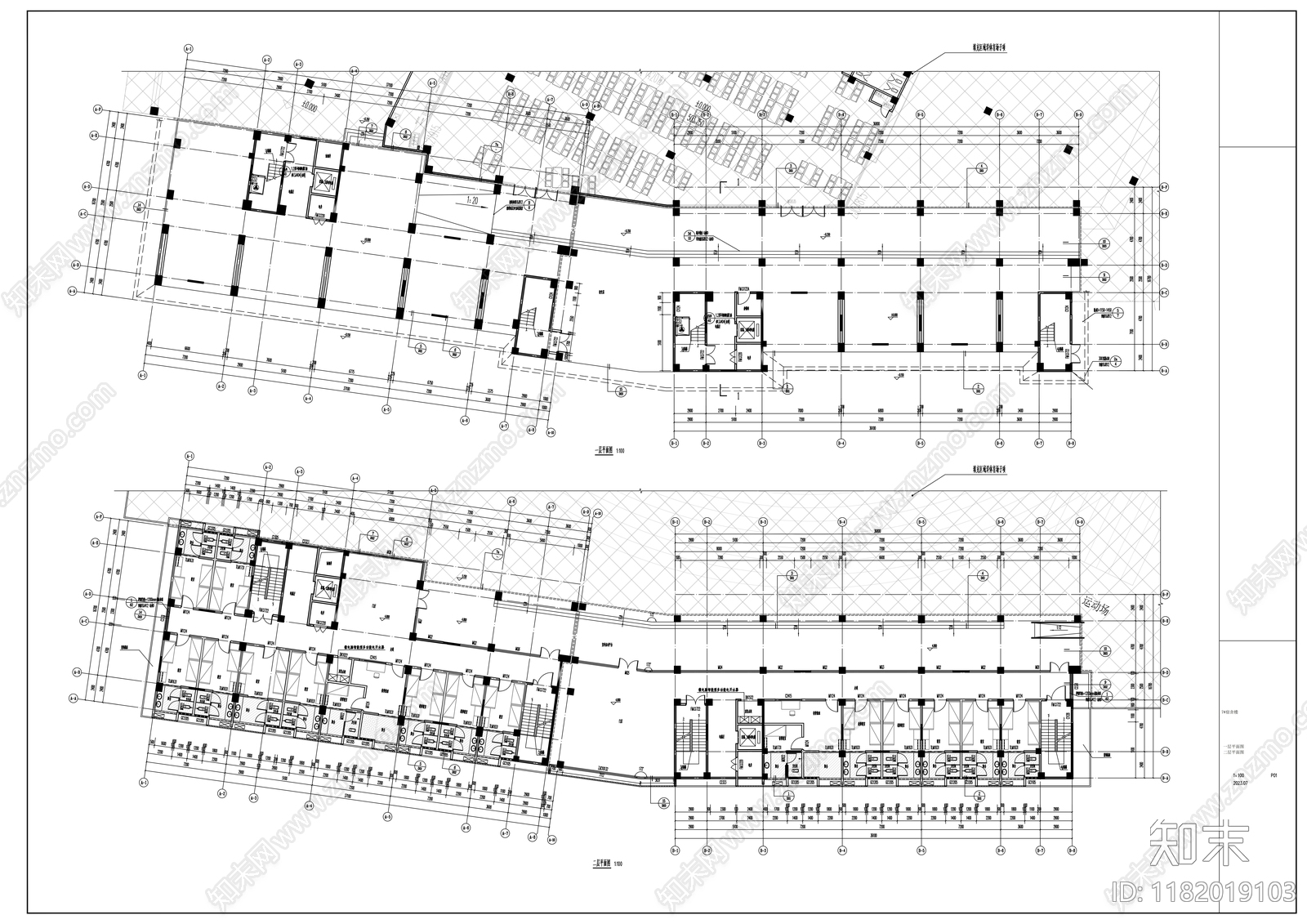 现代其他居住建筑cad施工图下载【ID:1182019103】