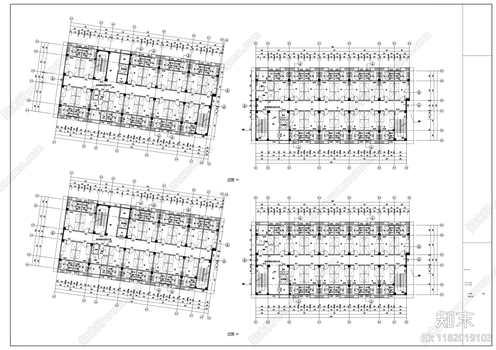 现代其他居住建筑cad施工图下载【ID:1182019103】