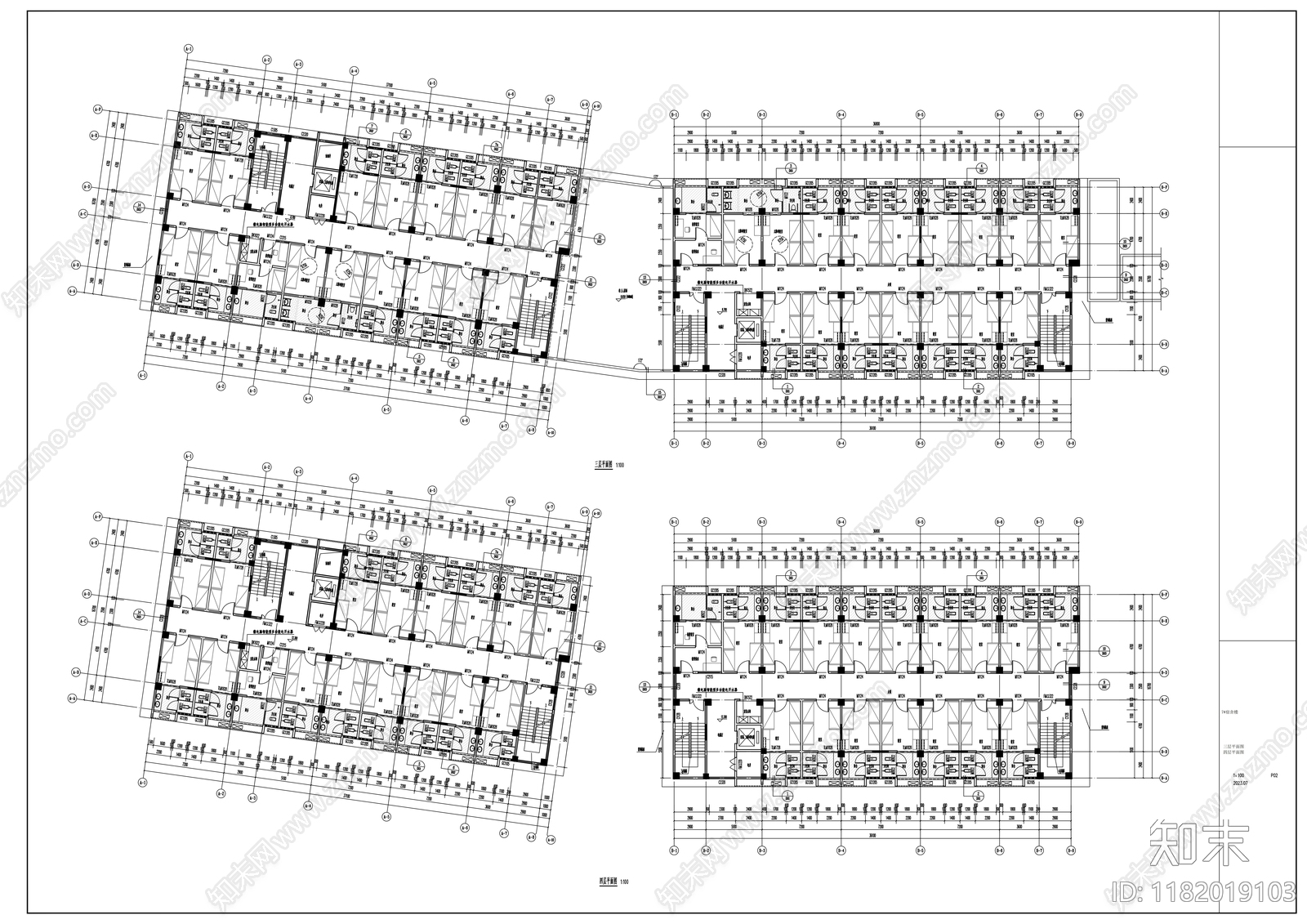 现代其他居住建筑cad施工图下载【ID:1182019103】