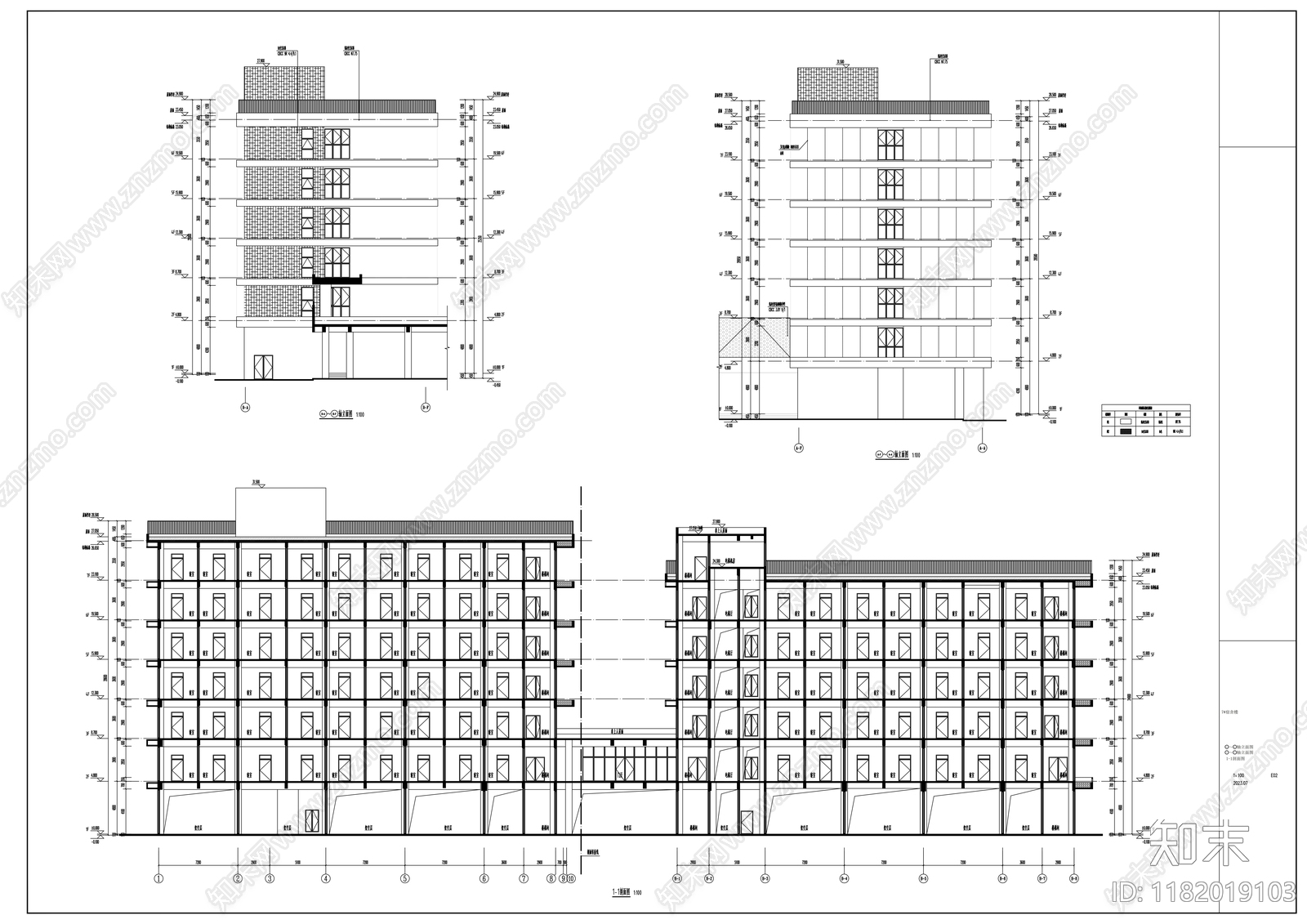 现代其他居住建筑cad施工图下载【ID:1182019103】