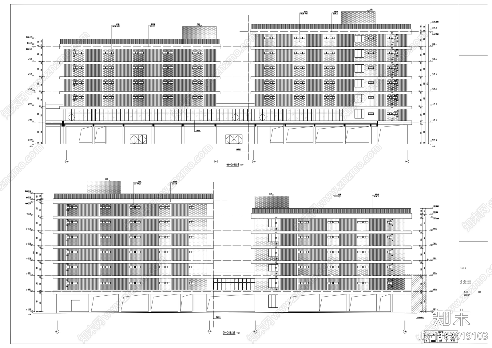 现代其他居住建筑cad施工图下载【ID:1182019103】