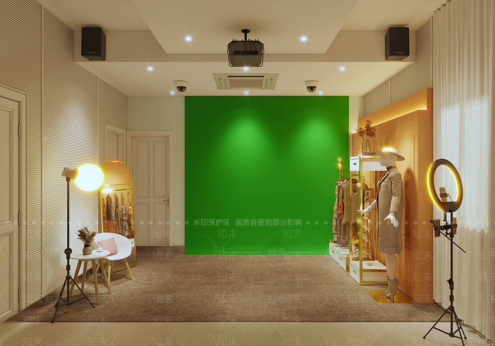 现代服装店SU模型下载【ID:1182023364】