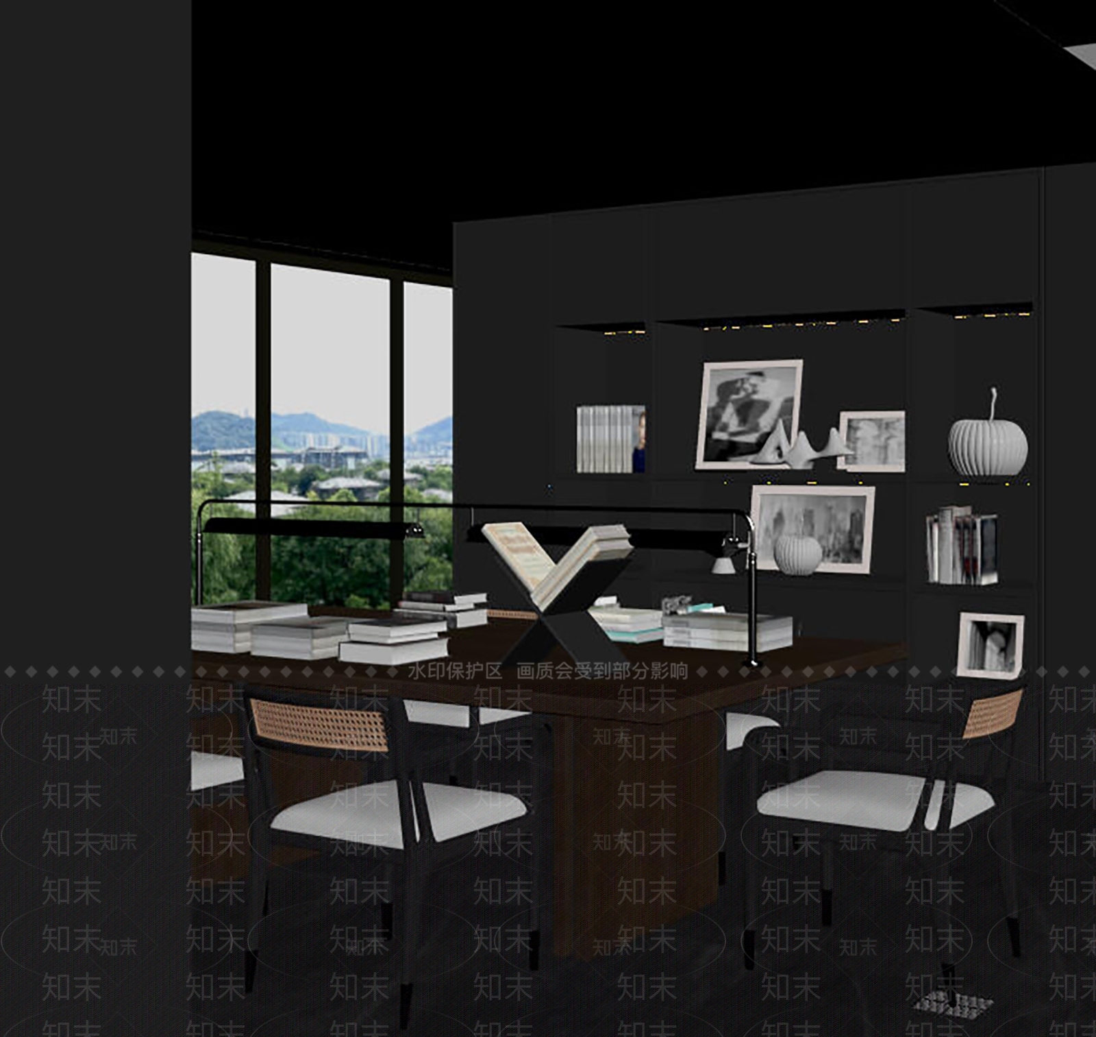 现代复古其他办公区域SU模型下载【ID:1182025561】