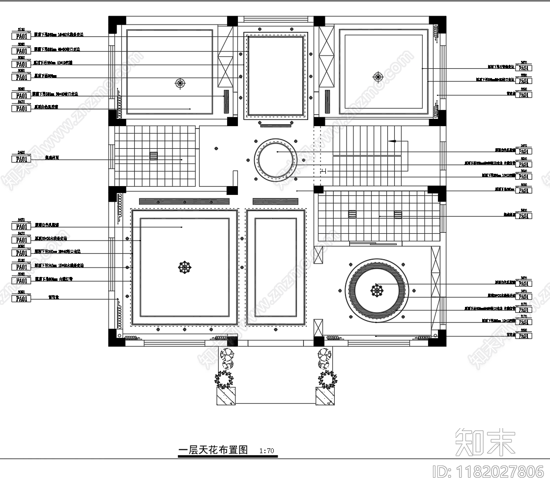 别墅cad施工图下载【ID:1182027806】