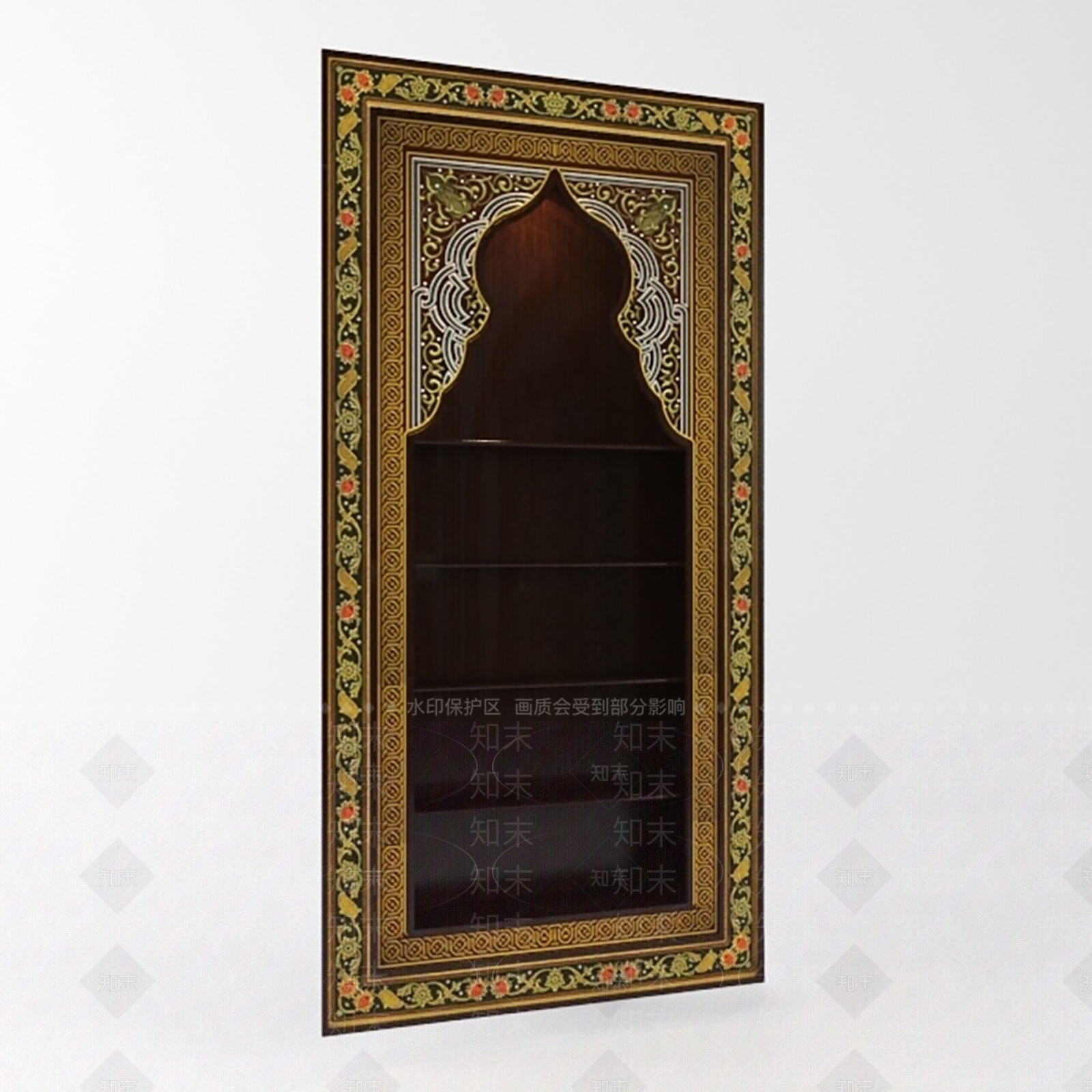 复古中古佛龛3D模型下载【ID:1182036504】