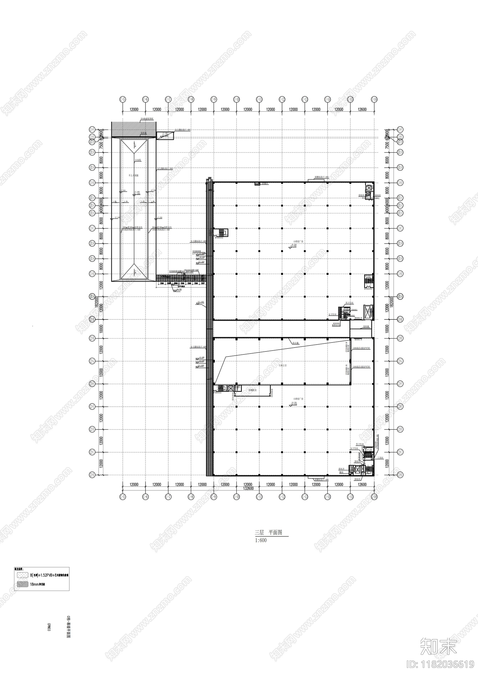 幕墙结构cad施工图下载【ID:1182036619】