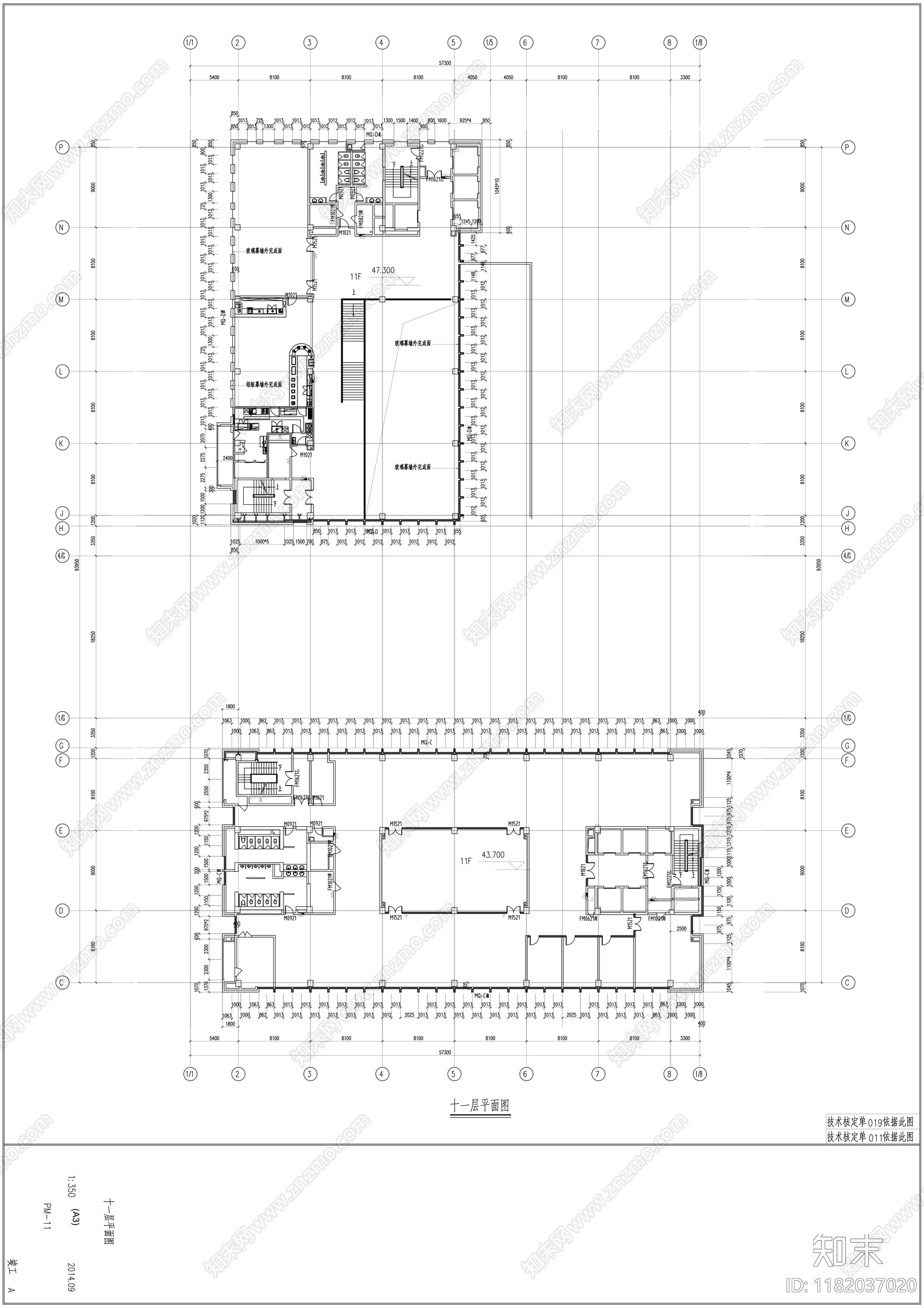 幕墙结构cad施工图下载【ID:1182037020】